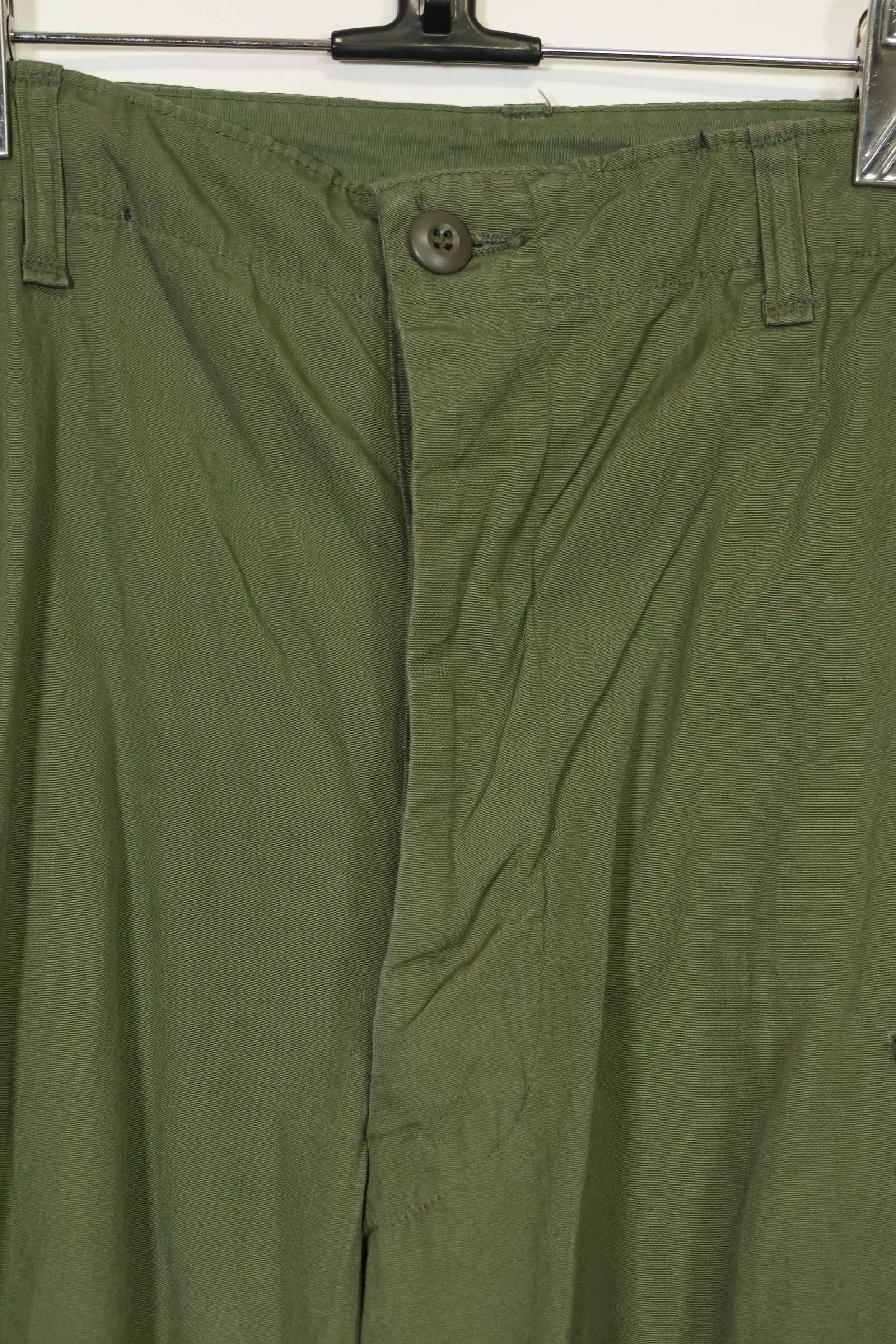 1967年契約 3rd Model ノンリップストップ ジャングルファティーグ パンツ L-L 中古品