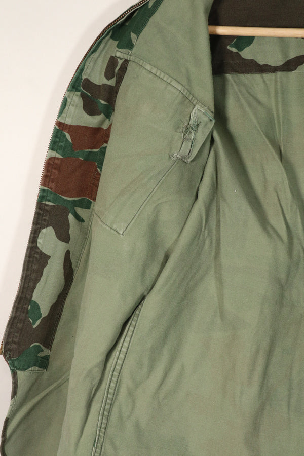 実物 日本国 陸上自衛隊 1980年代 熊笹迷彩 ジャケット 中古品 傷あり