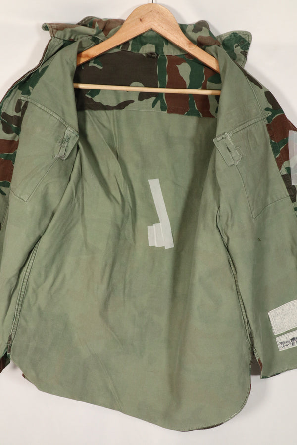 実物 日本国 陸上自衛隊 1980年代 熊笹迷彩 ジャケット 中古品 傷あり