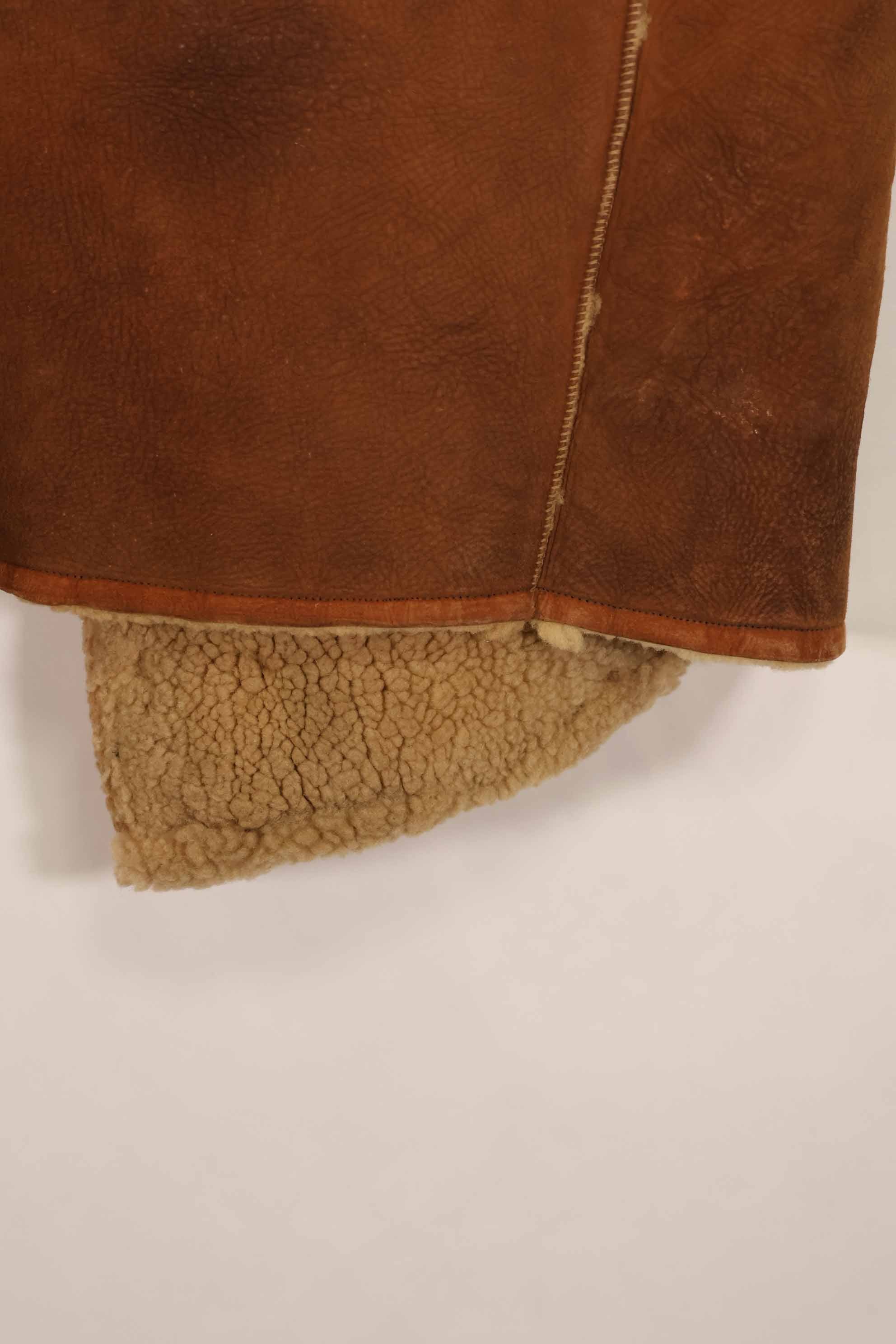 民間品 1960〜70年代 シープスキンベスト 中古品 傷 汚れあり