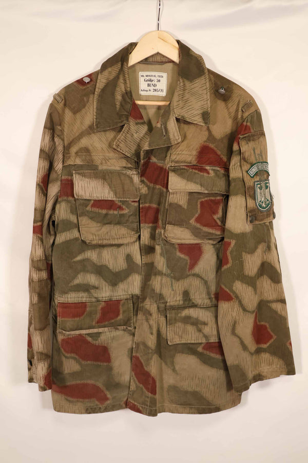 実物 1970年代 西ドイツ軍 国境警備隊 BGS ウォーター迷彩 ジャケット 中古品