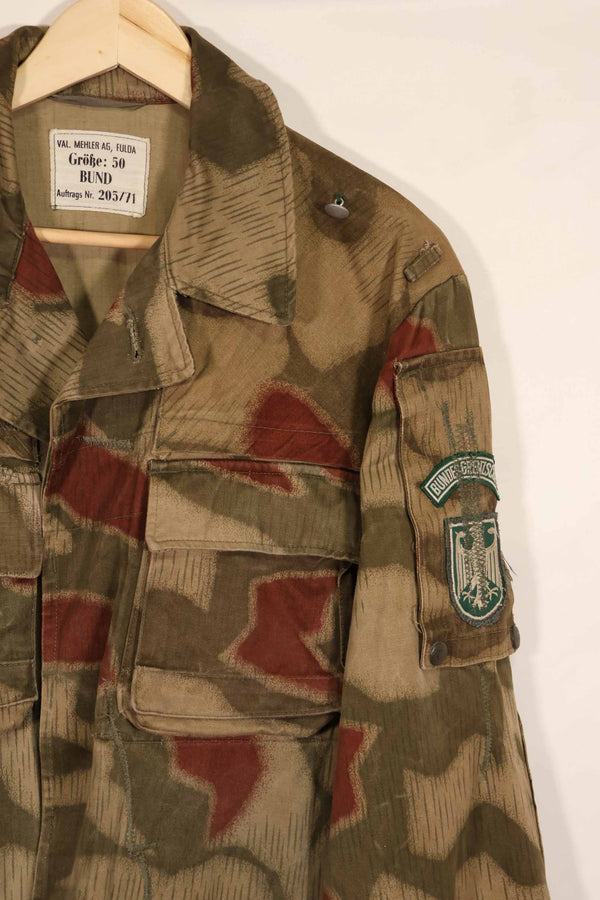 実物 1970年代 西ドイツ軍 国境警備隊 BGS ウォーター迷彩 ジャケット 中古品