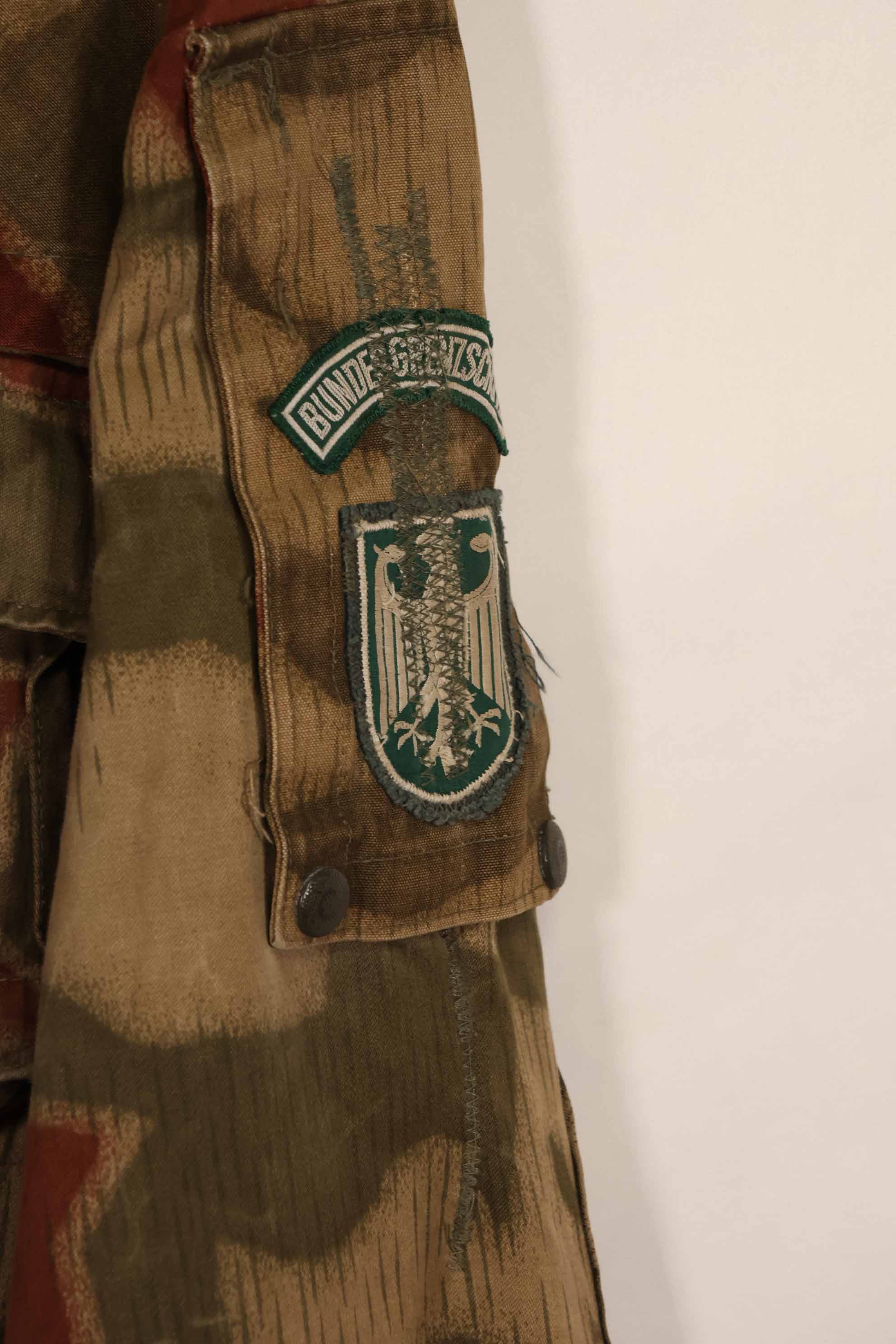実物 1970年代 西ドイツ軍 国境警備隊 BGS ウォーター迷彩 ジャケット 中古品