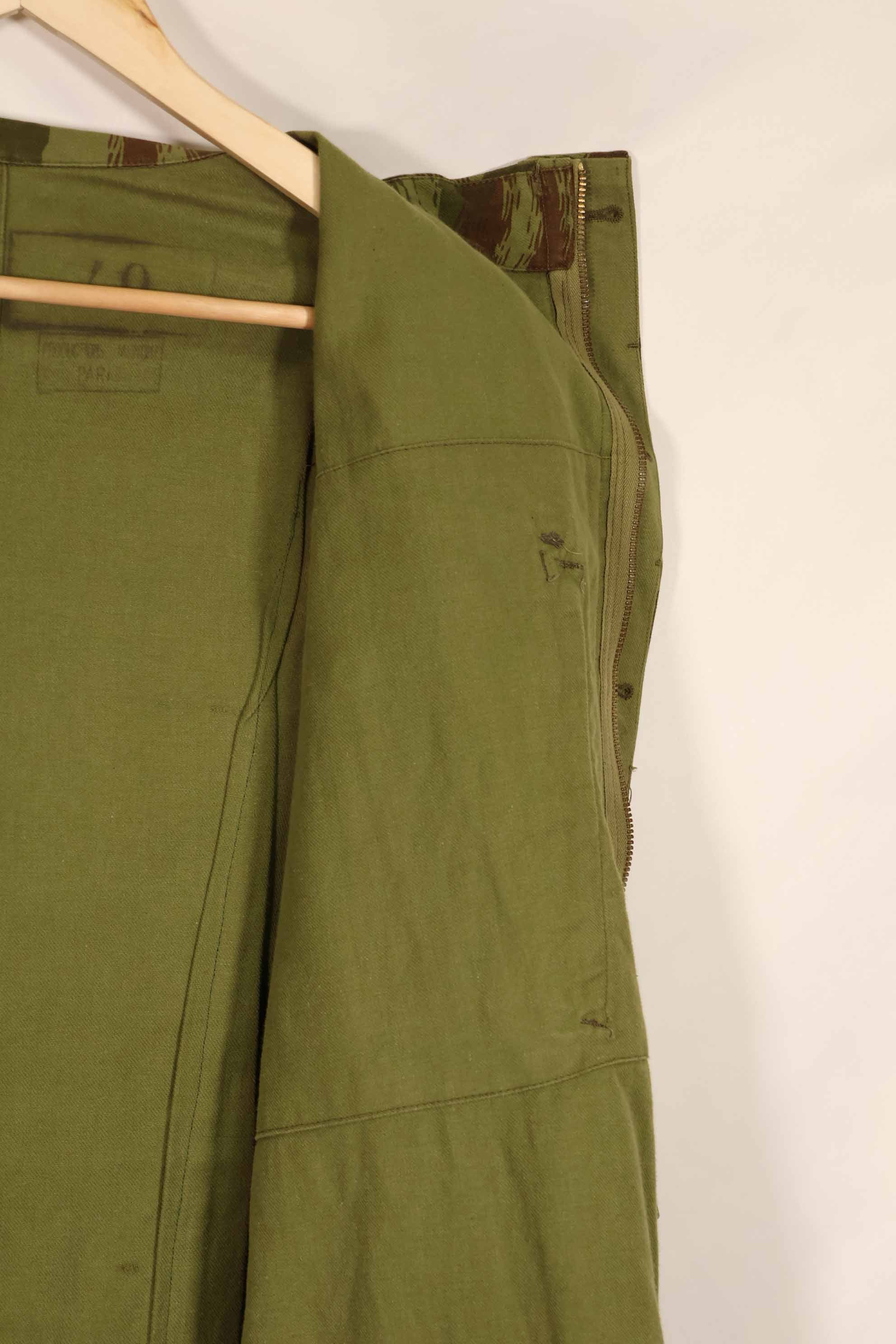 実物 1950年代 フランス軍 インドシナ戦争 リザード迷彩 TAP 47/53 空挺ジャケット