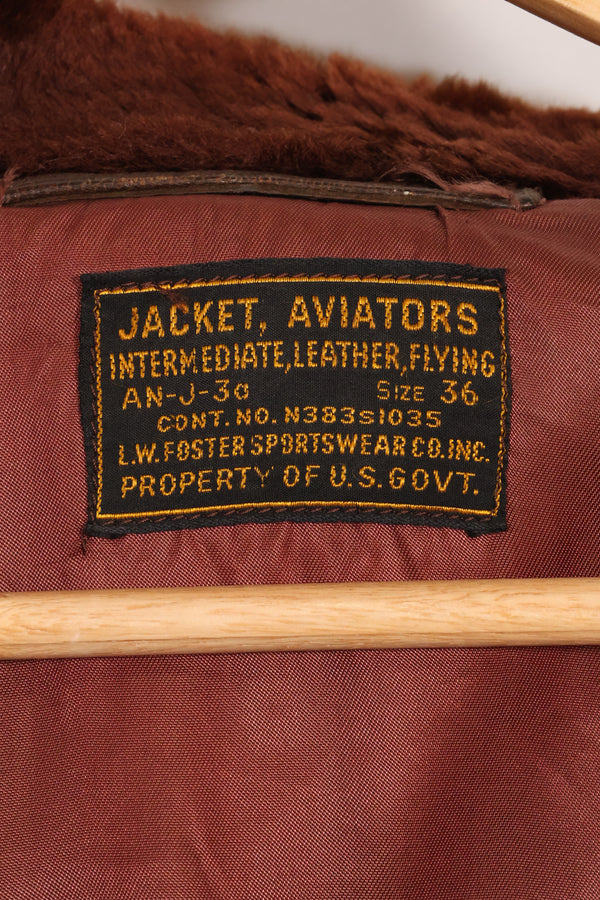 1943年〜45年頃 アメリカ海軍 AN-J-3a フライトジャケット レア品 状態良い 中古品