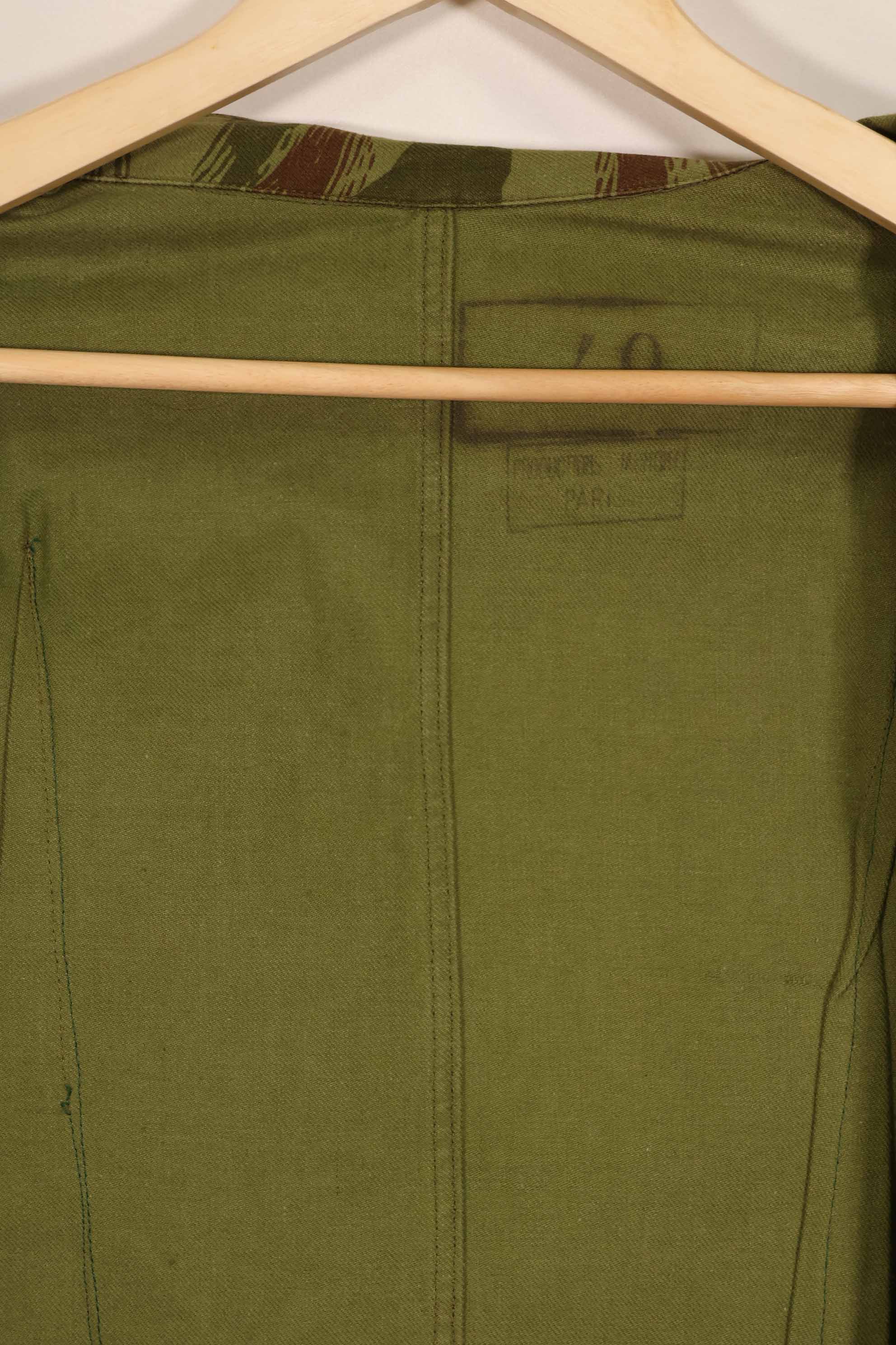 実物 1950年代 フランス軍 インドシナ戦争 リザード迷彩 TAP 47/53 空挺ジャケット