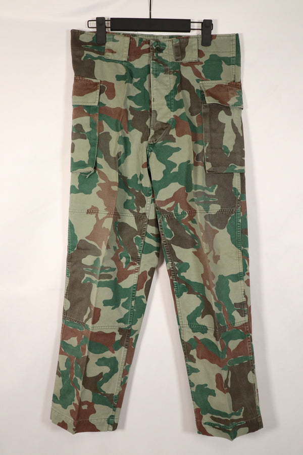 実物 日本国 陸上自衛隊 1980年代 熊笹迷彩 パンツ 中古品 傷あり