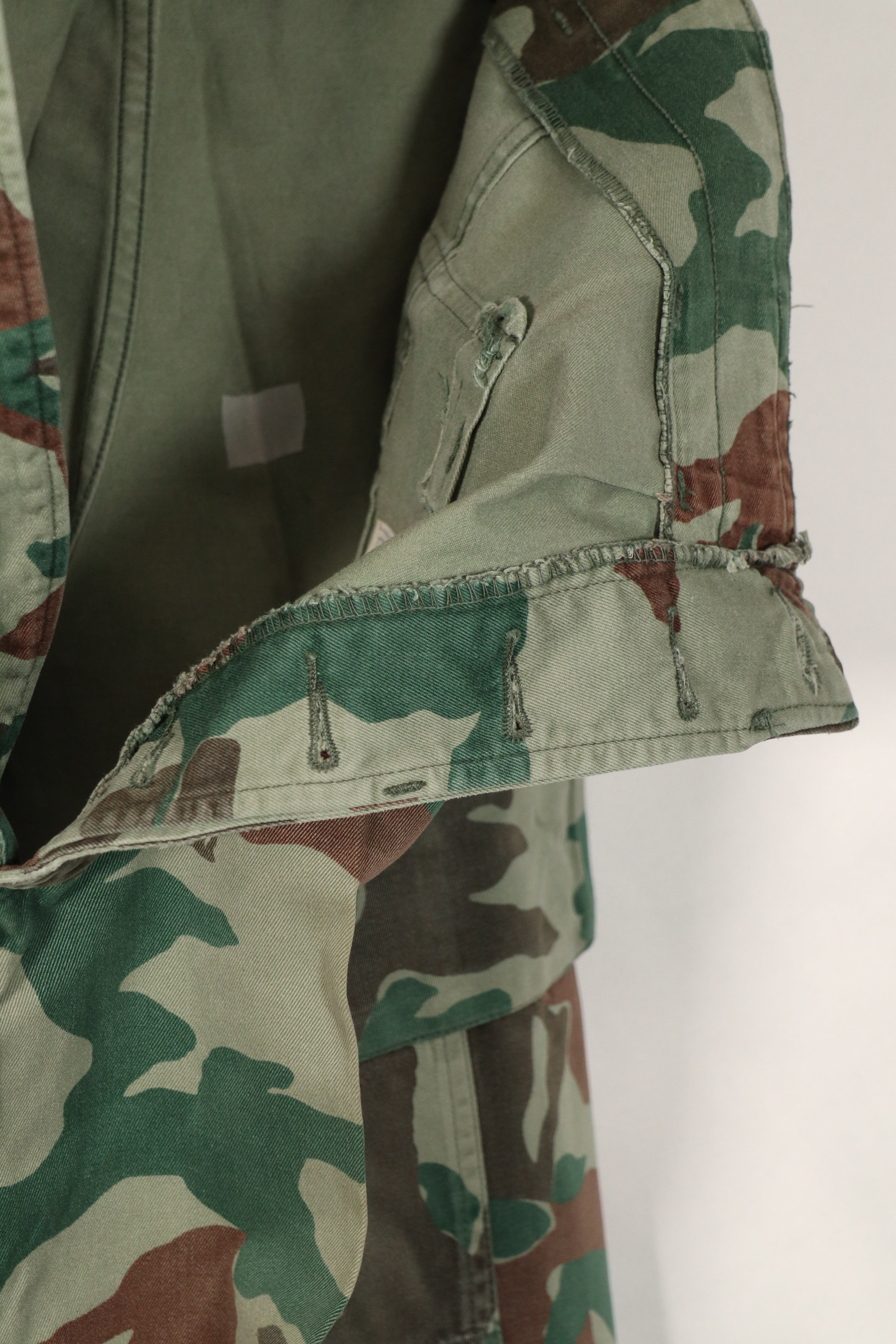 実物 日本国 陸上自衛隊 1980年代 熊笹迷彩 パンツ 中古品 傷あり