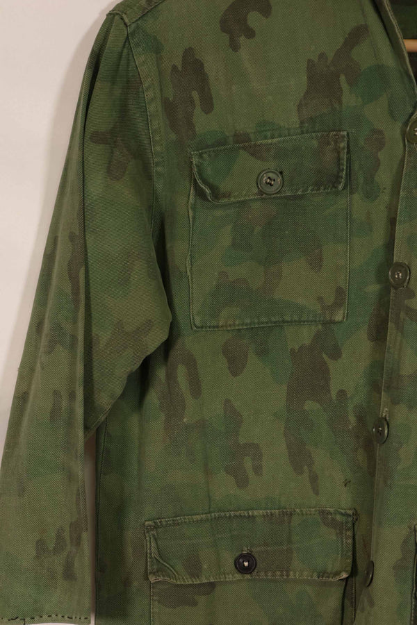 実物 1960年代 ARVN ローカルメイド迷彩 シャツ 摩耗あり 中古品