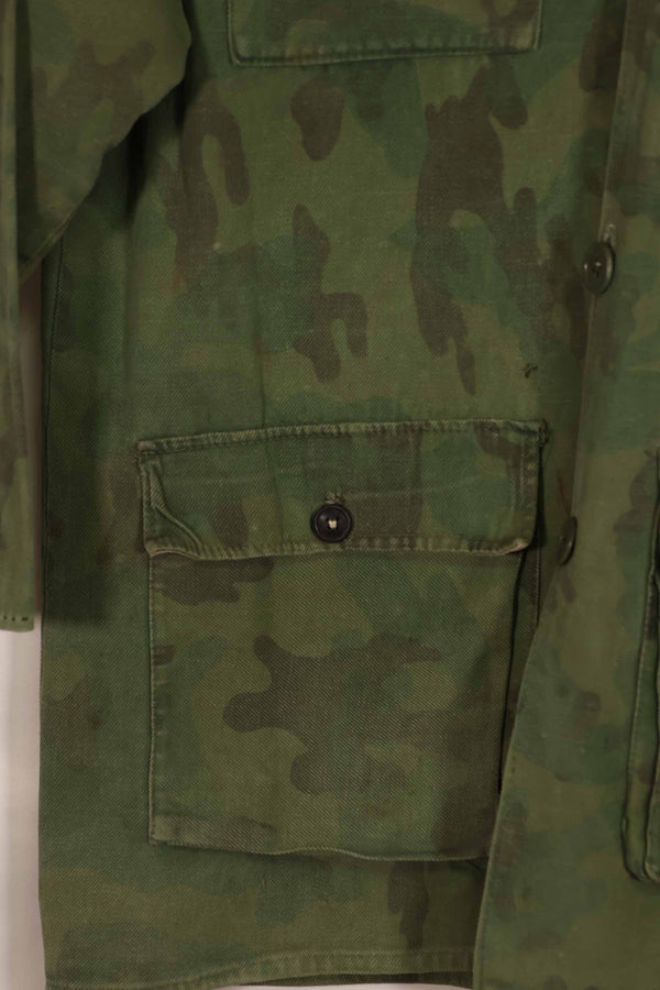 実物 1960年代 ARVN ローカルメイド迷彩 シャツ 摩耗あり 中古品