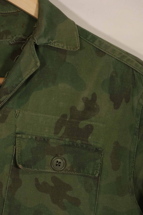実物 1960年代 ARVN ローカルメイド迷彩 シャツ 摩耗あり 中古品