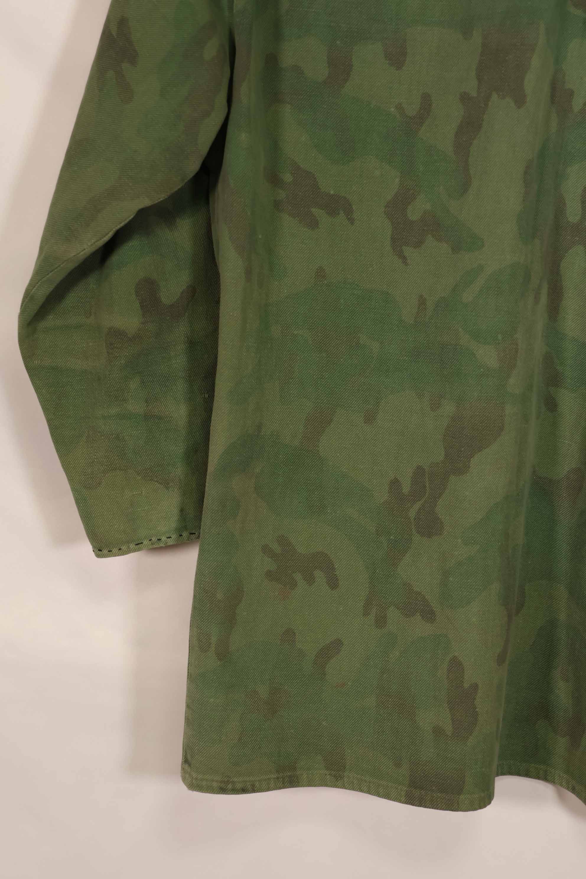 実物 1960年代 ARVN ローカルメイド迷彩 シャツ 摩耗あり 中古品