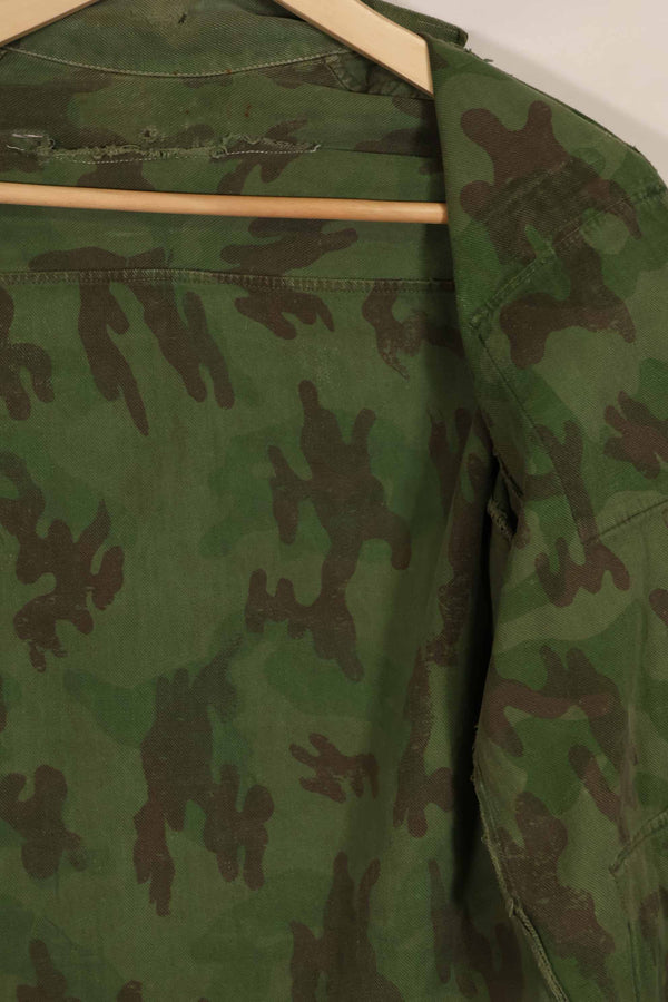 実物 1960年代 ARVN ローカルメイド迷彩 シャツ 摩耗あり 中古品