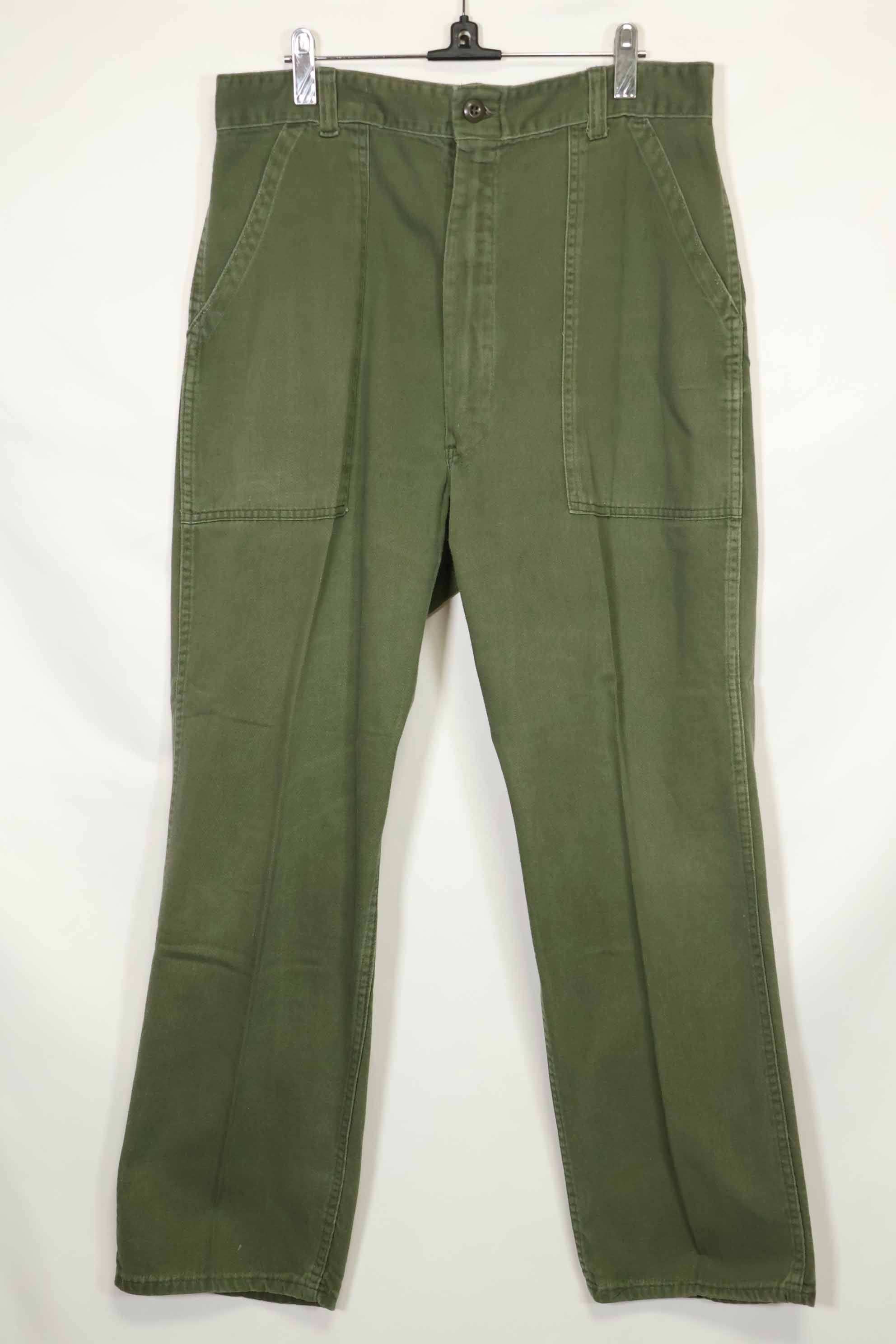 1970年代ロット 個人調達品 OG-107 ユーティリティパンツ ベイカーパンツ 36x30 中古品 A