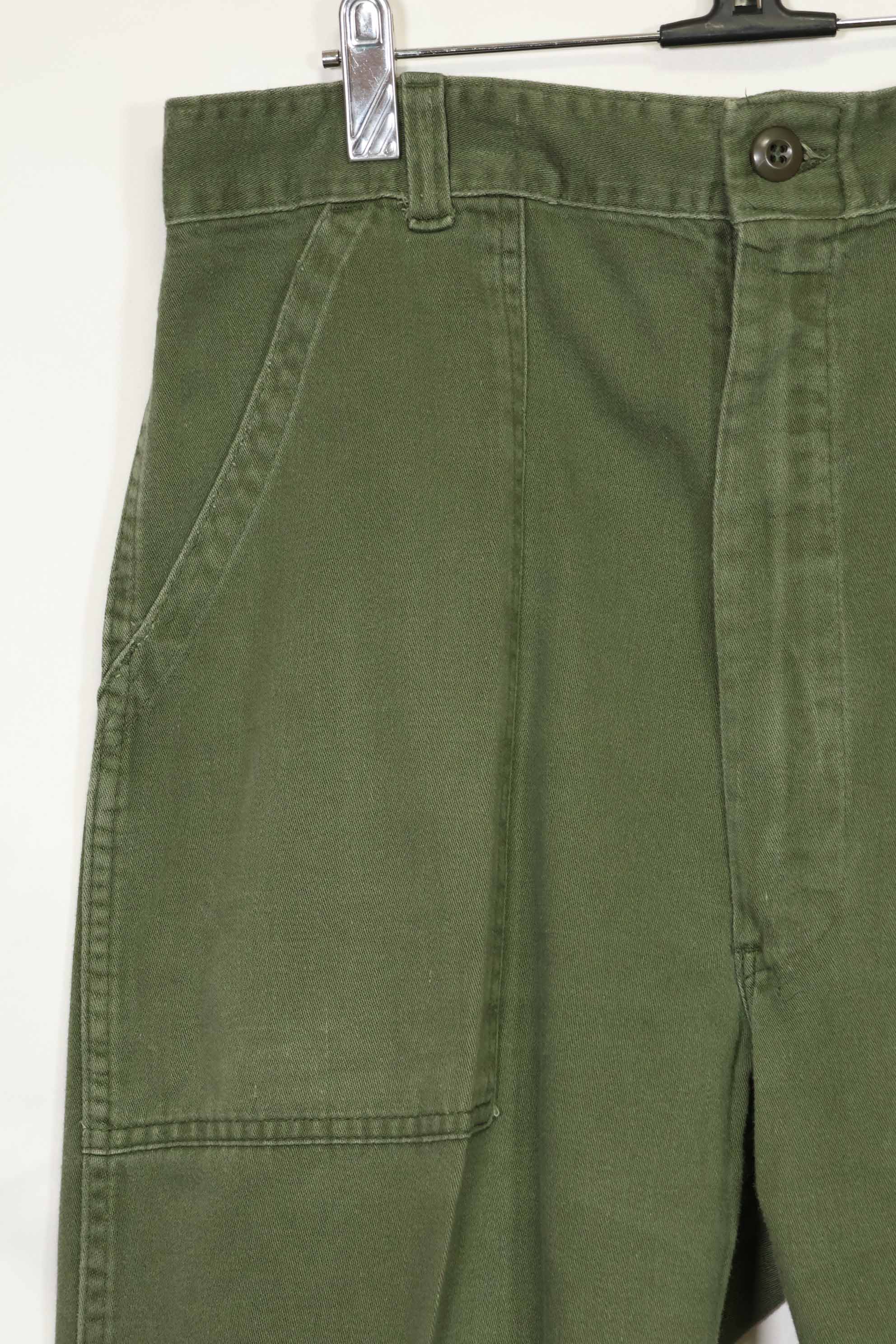 1970年代ロット 個人調達品 OG-107 ユーティリティパンツ ベイカーパンツ 36x30 中古品 A