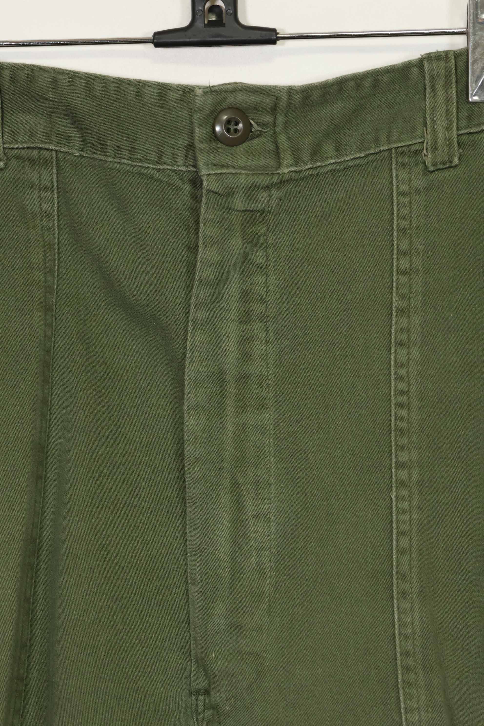 1970年代ロット 個人調達品 OG-107 ユーティリティパンツ ベイカーパンツ 36x30 中古品 A