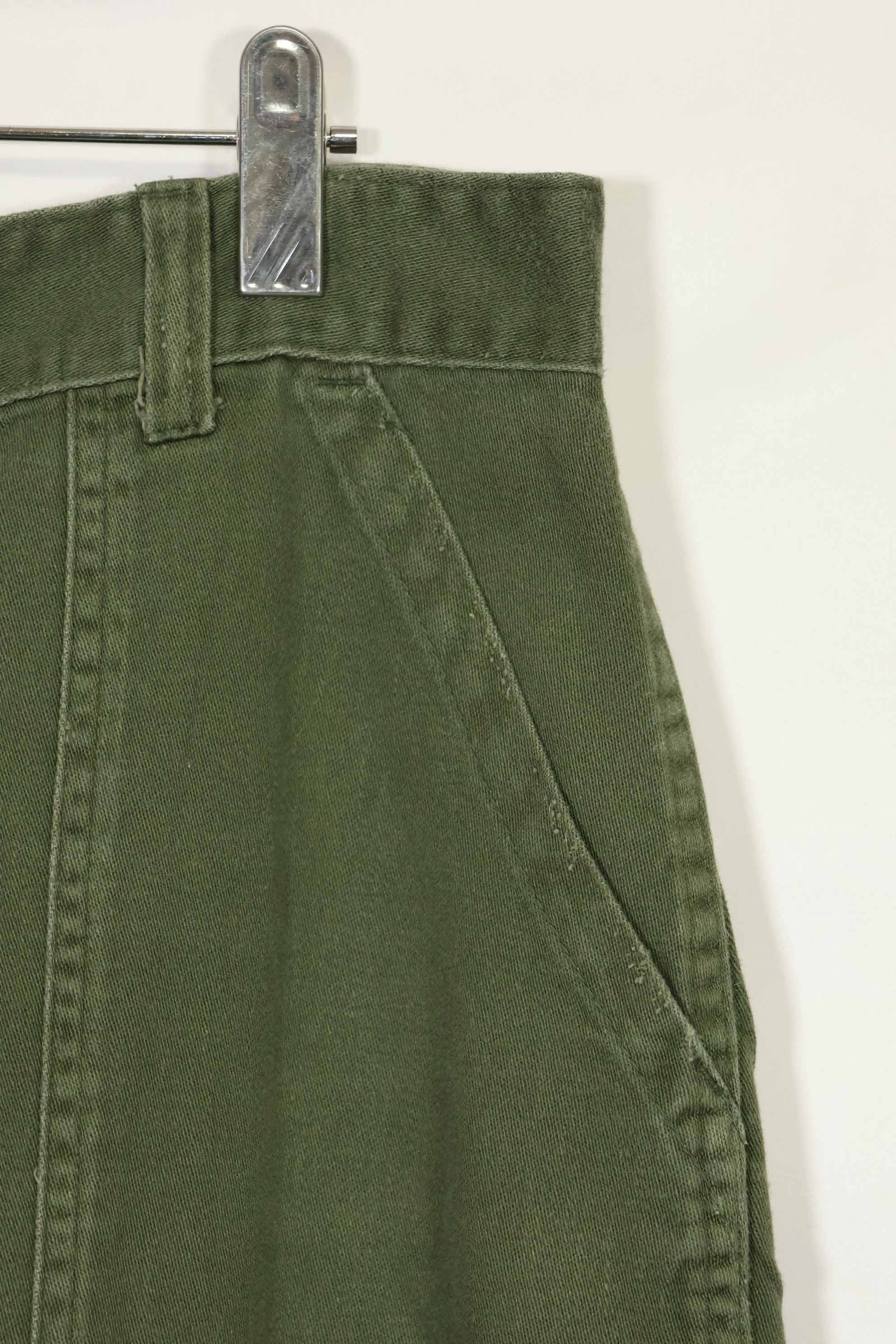 1970年代ロット 個人調達品 OG-107 ユーティリティパンツ ベイカーパンツ 36x30 中古品 A