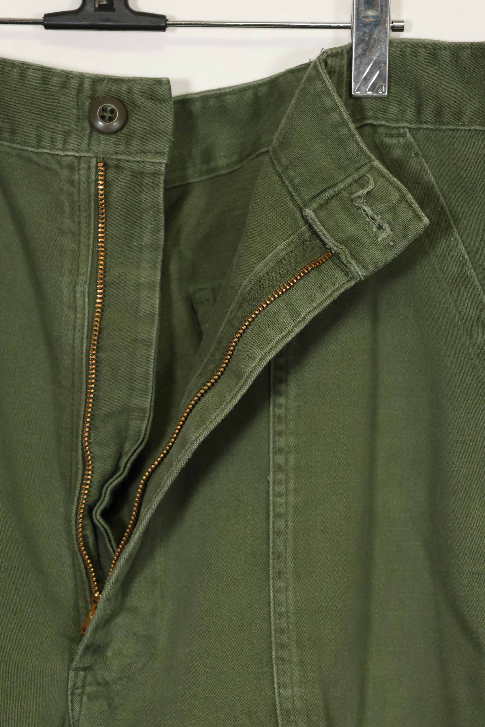 1970年代ロット 個人調達品 OG-107 ユーティリティパンツ ベイカーパンツ 36x30 中古品 A