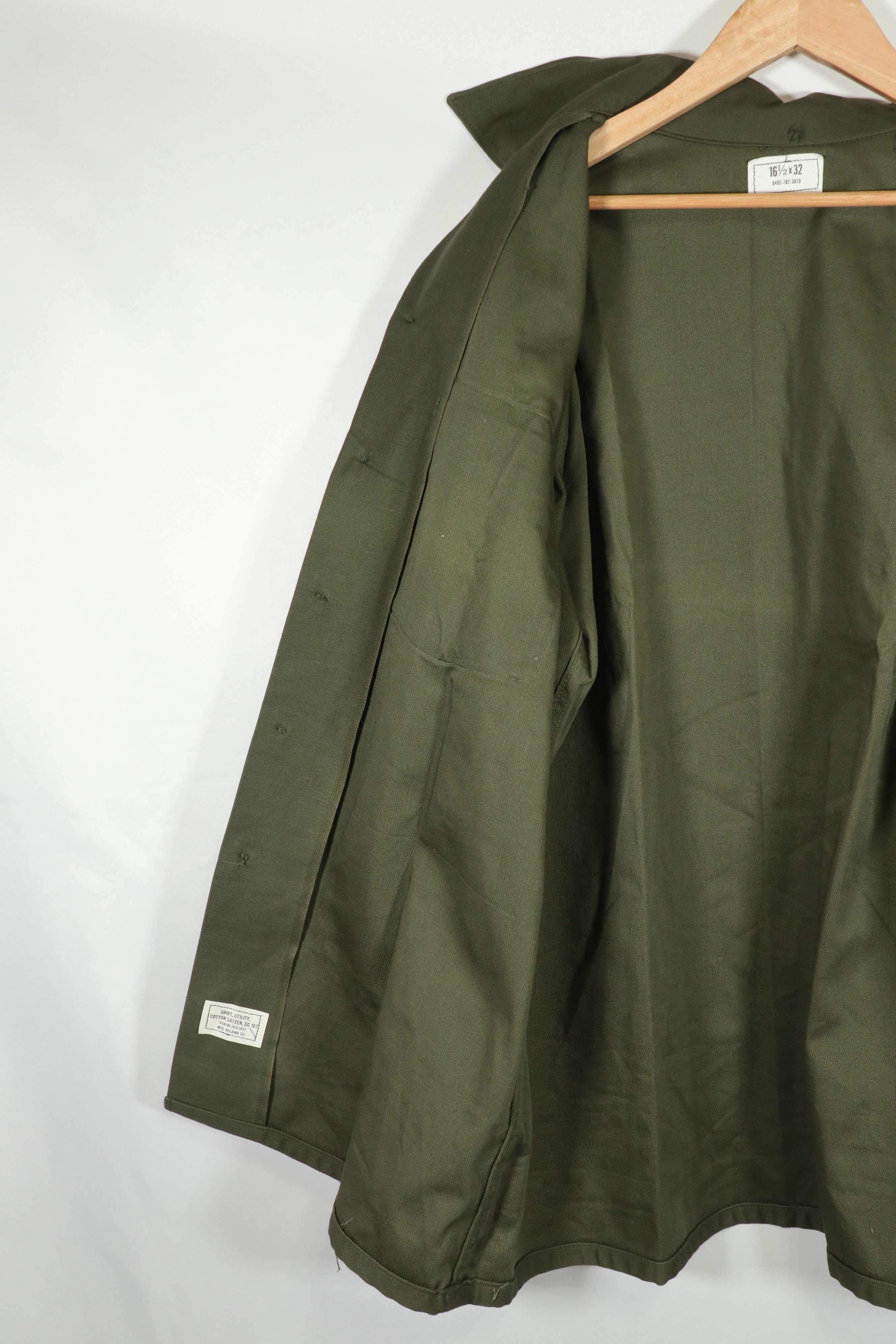 実物 1974年製 OG-107 ユーティリティシャツ デッドストック 161/2 32 大きめサイズ