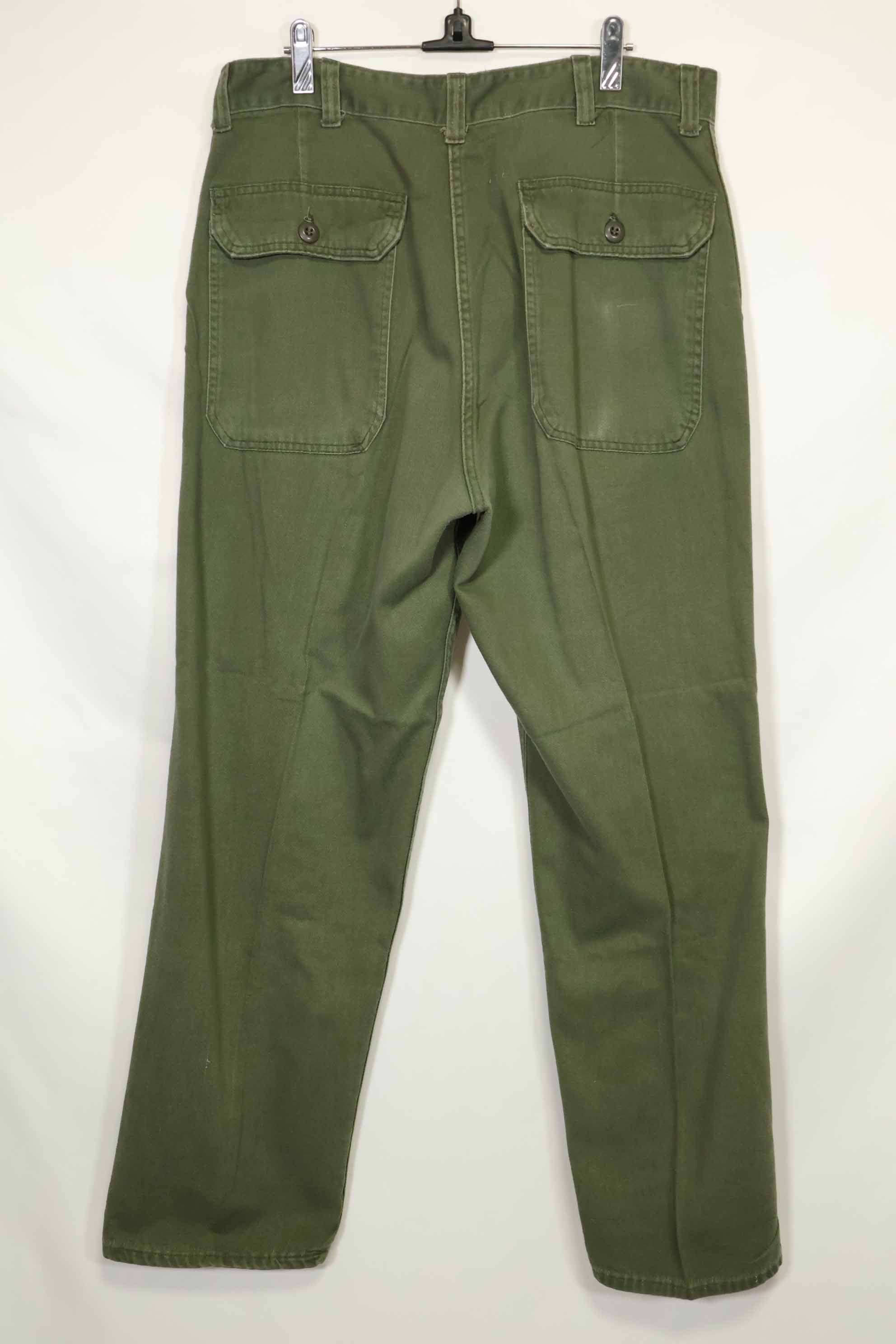 1970年代ロット 個人調達品 OG-107 ユーティリティパンツ ベイカーパンツ 36x30 中古品 A