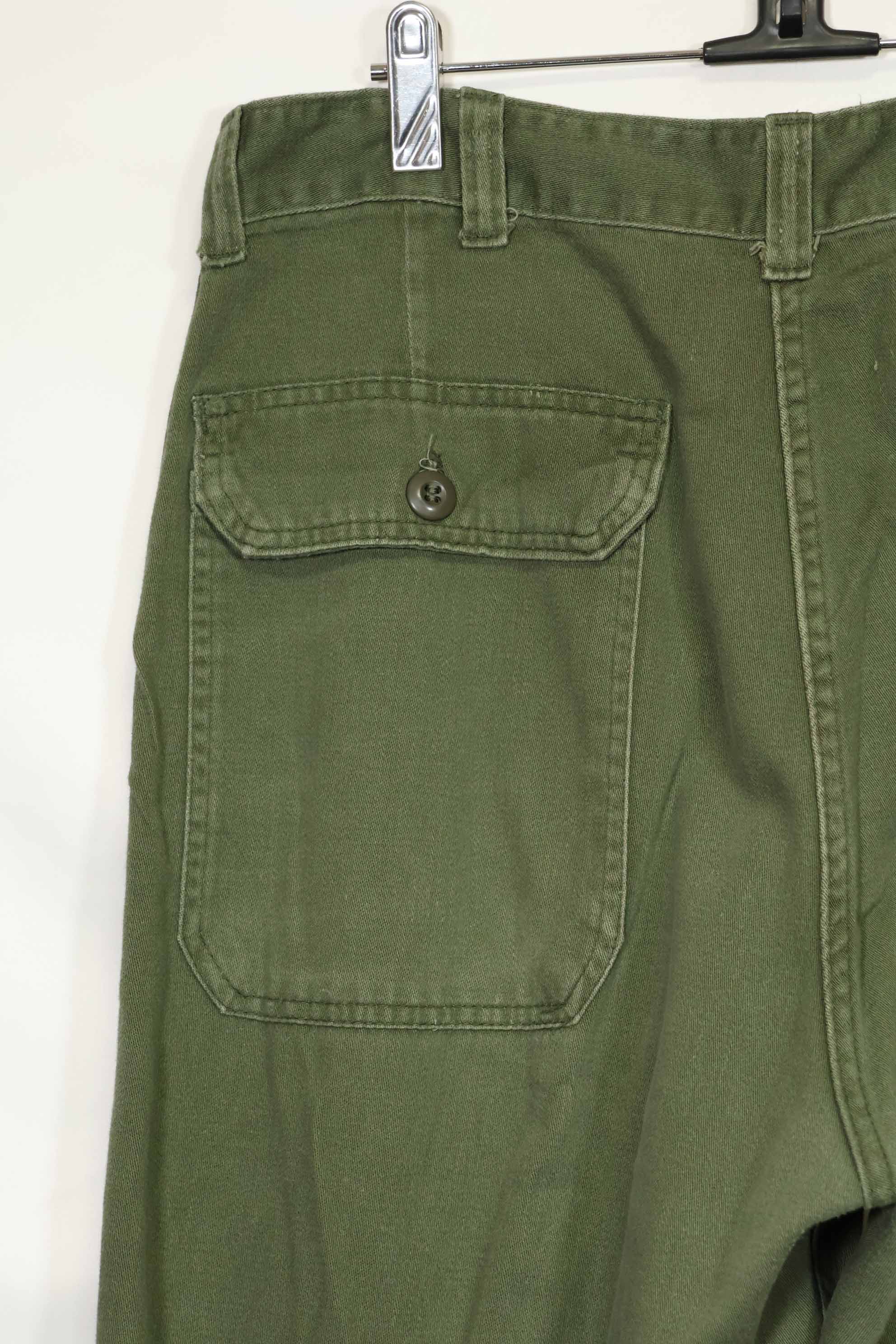 1970年代ロット 個人調達品 OG-107 ユーティリティパンツ ベイカーパンツ 36x30 中古品 A