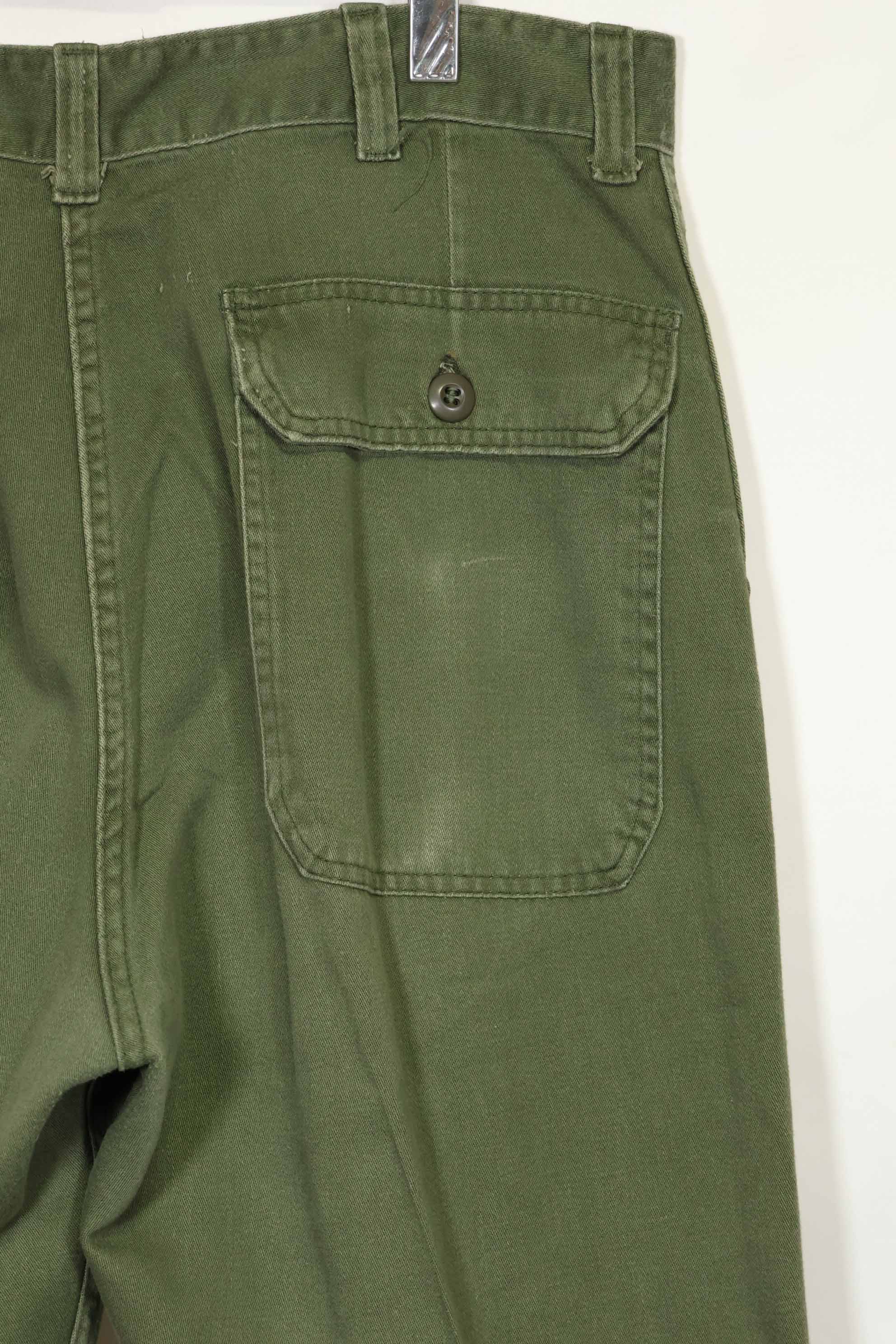 1970年代ロット 個人調達品 OG-107 ユーティリティパンツ ベイカーパンツ 36x30 中古品 A