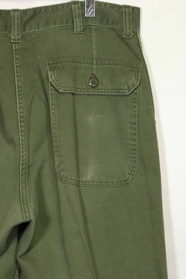 1970年代ロット 個人調達品 OG-107 ユーティリティパンツ ベイカーパンツ 36x30 中古品 A