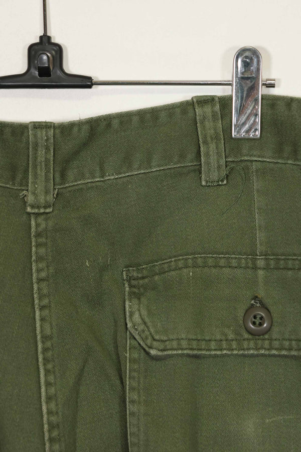 1970年代ロット 個人調達品 OG-107 ユーティリティパンツ ベイカーパンツ 36x30 中古品 A