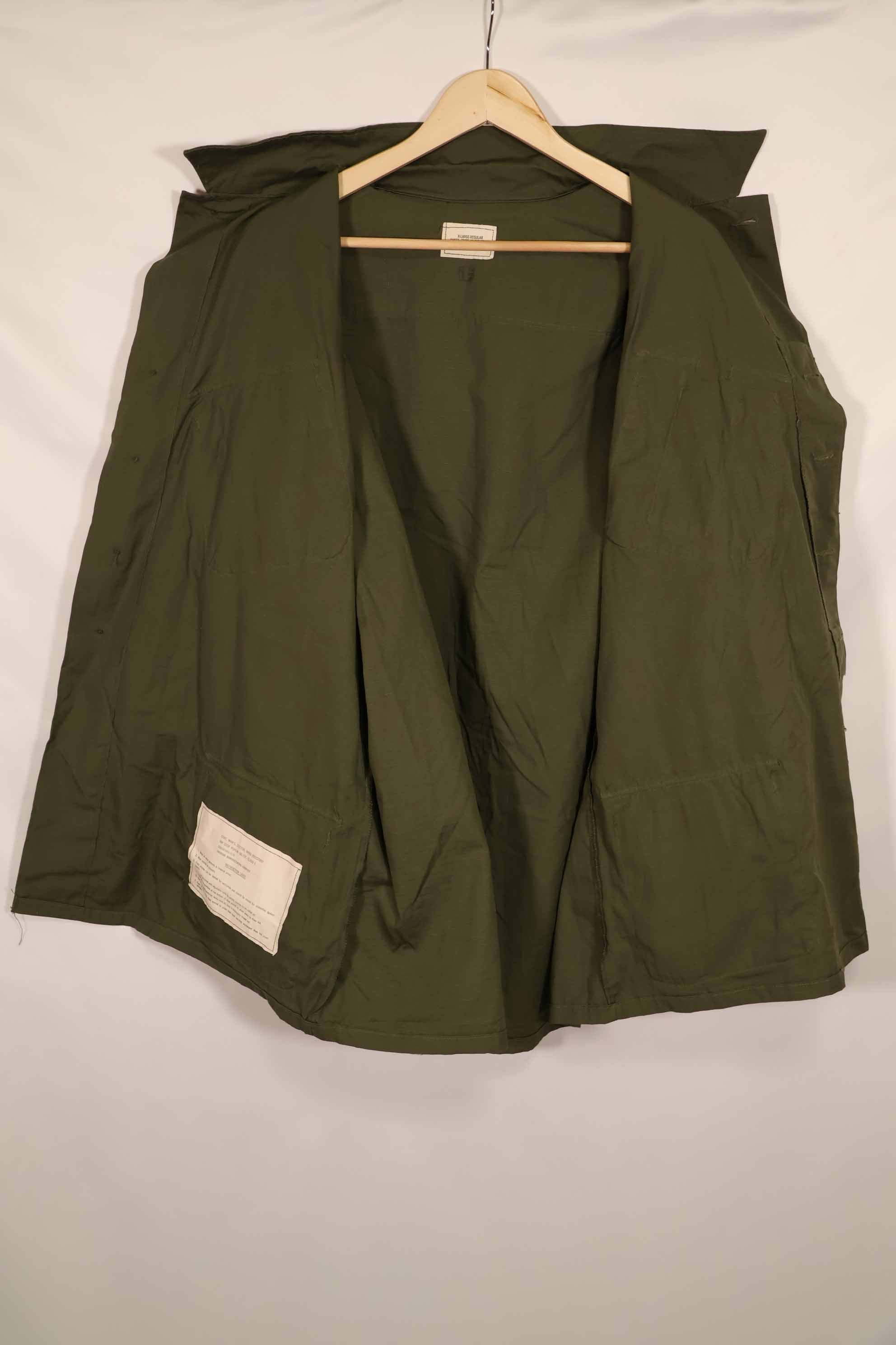 実物 1969年製 4th Model ジャングルファティーグ ジャケット X-L-R デッドストック