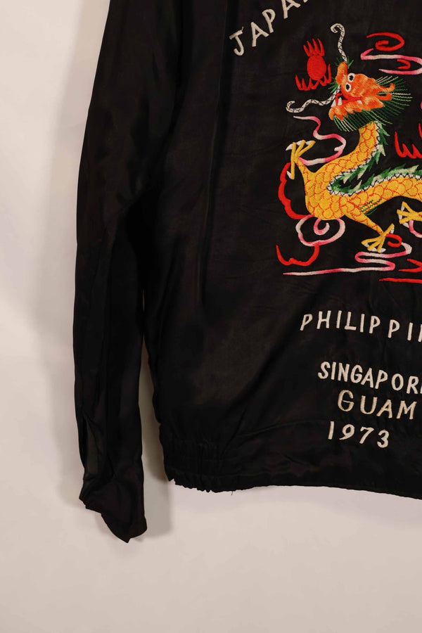 実物 1973 アメリカ海軍 ツアージャケット 薄手ジャケット 艦名なし 中古品