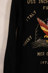 実物 1971-1972 アメリカ海軍 ツアージャケット USS INCHON 中古品