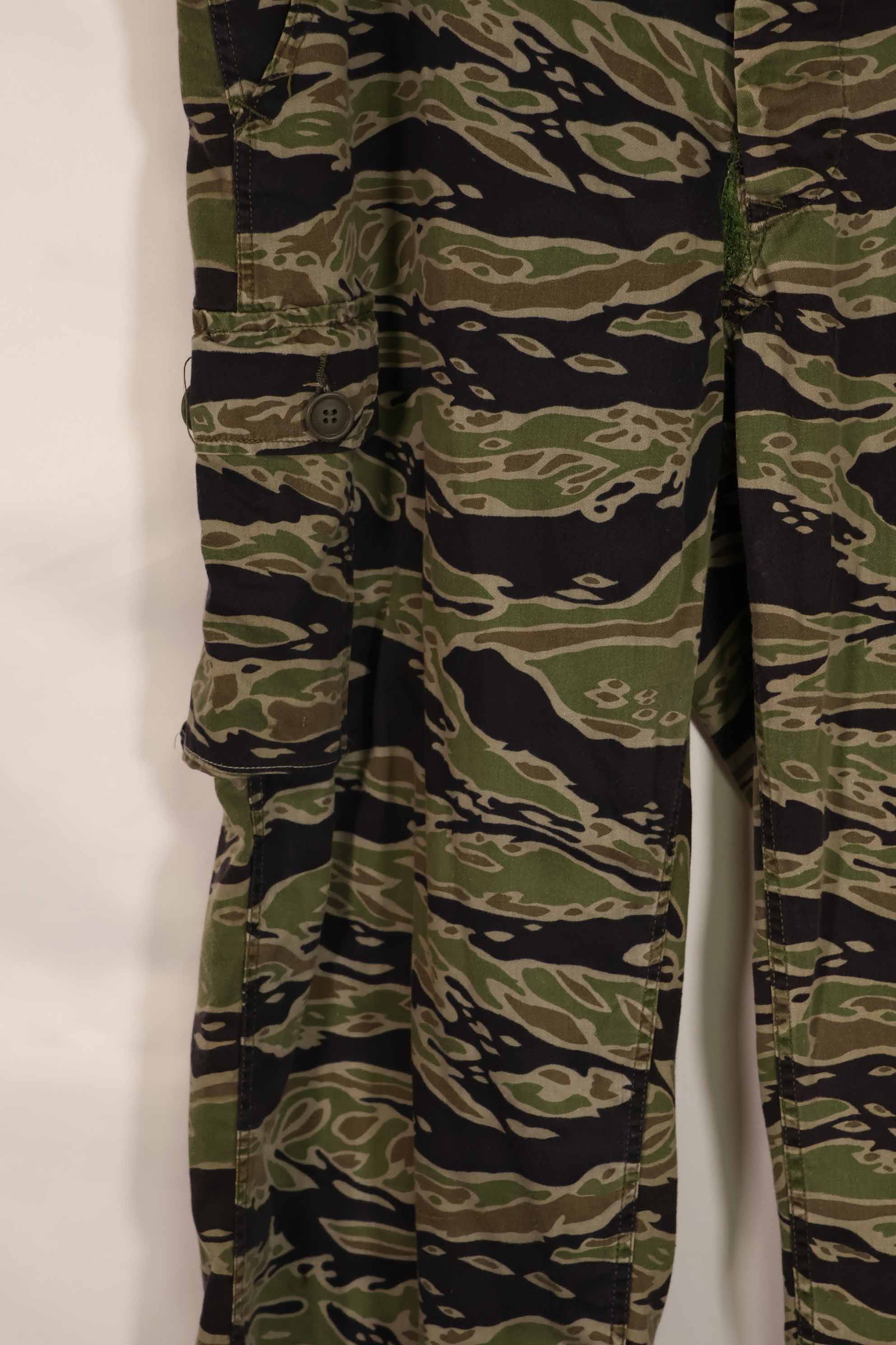 実物 レイトウォーパターン タイガーストライプ パンツ US-L 中古品