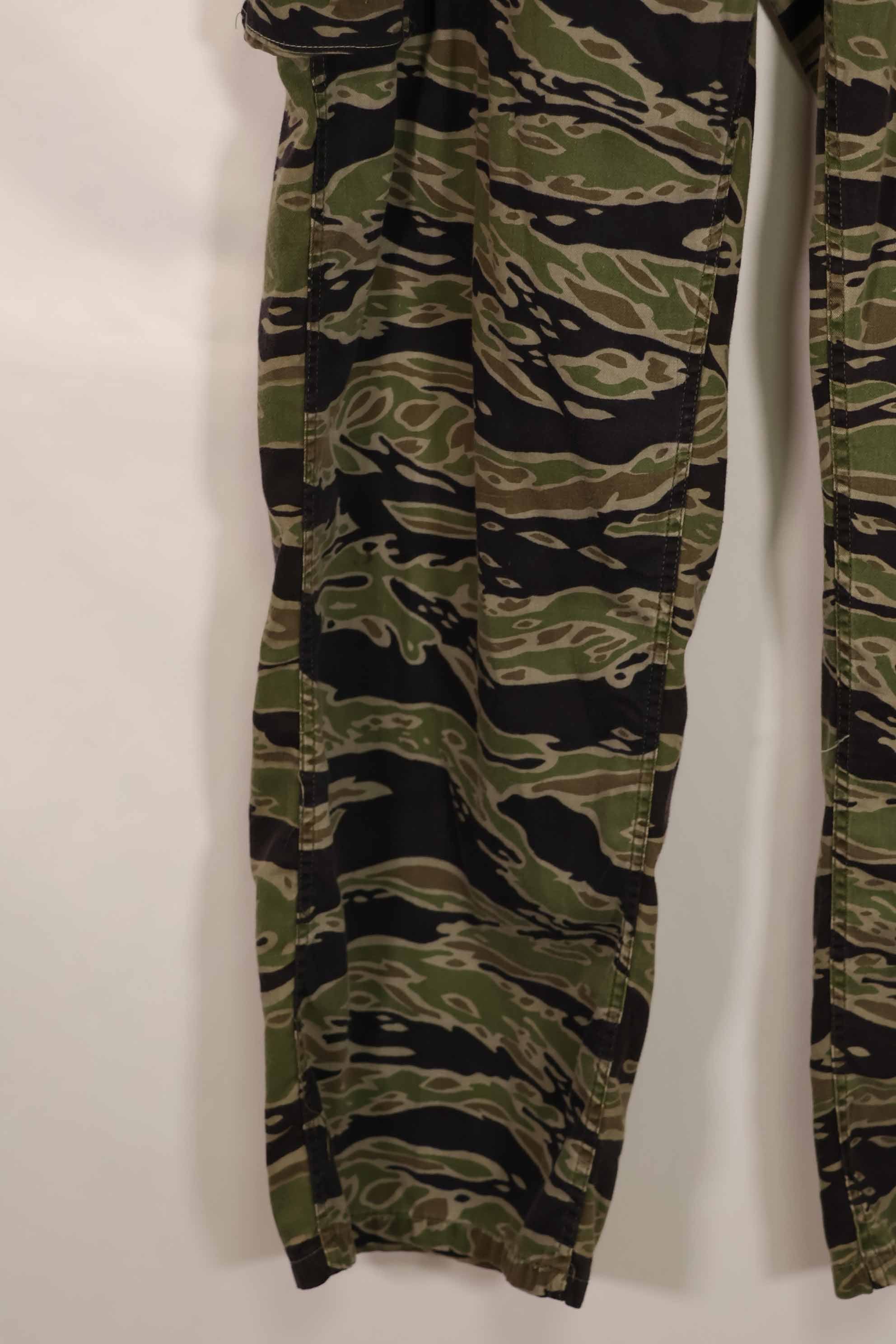実物 レイトウォーパターン タイガーストライプ パンツ US-L 中古品