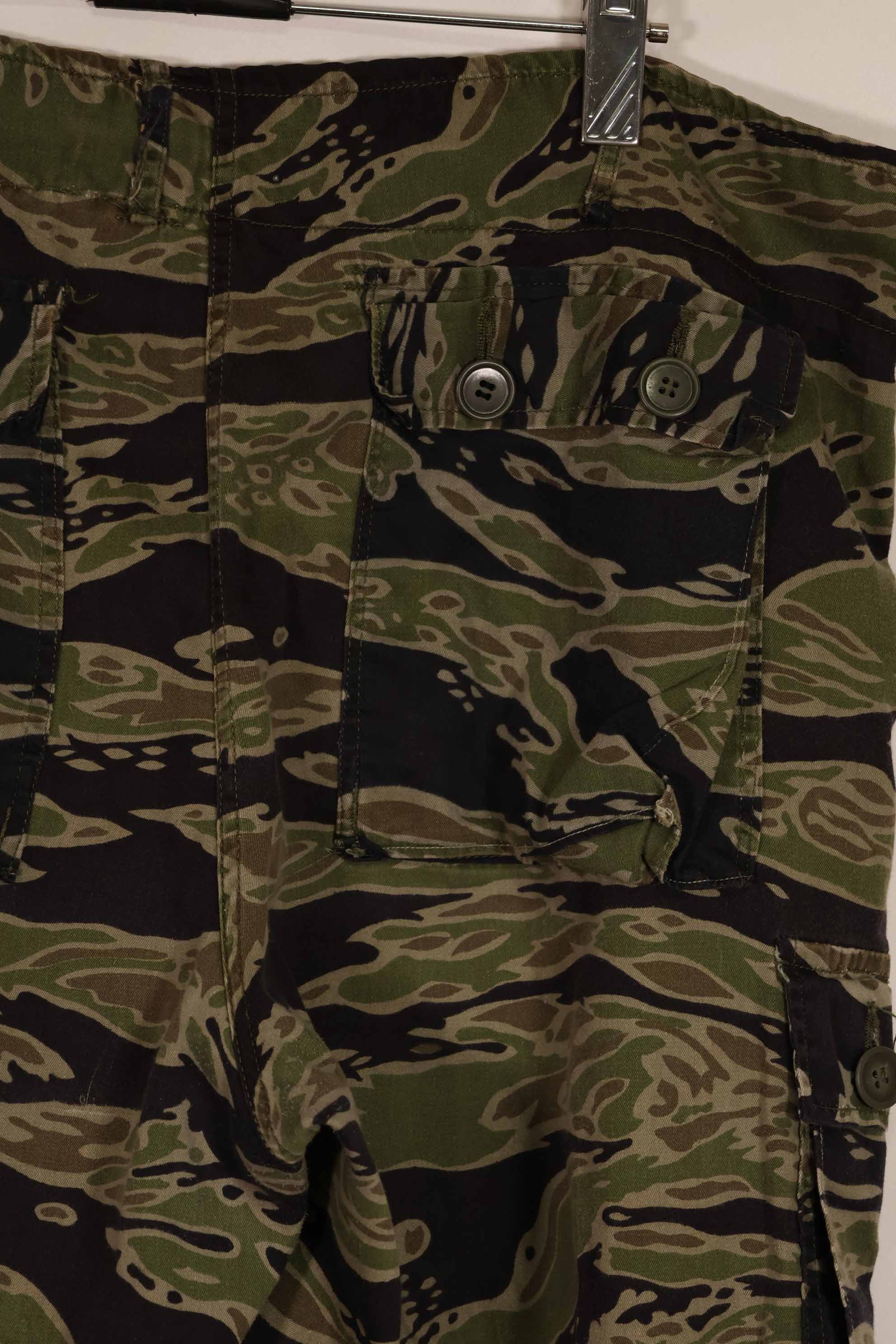 実物 レイトウォーパターン タイガーストライプ パンツ US-L 中古品