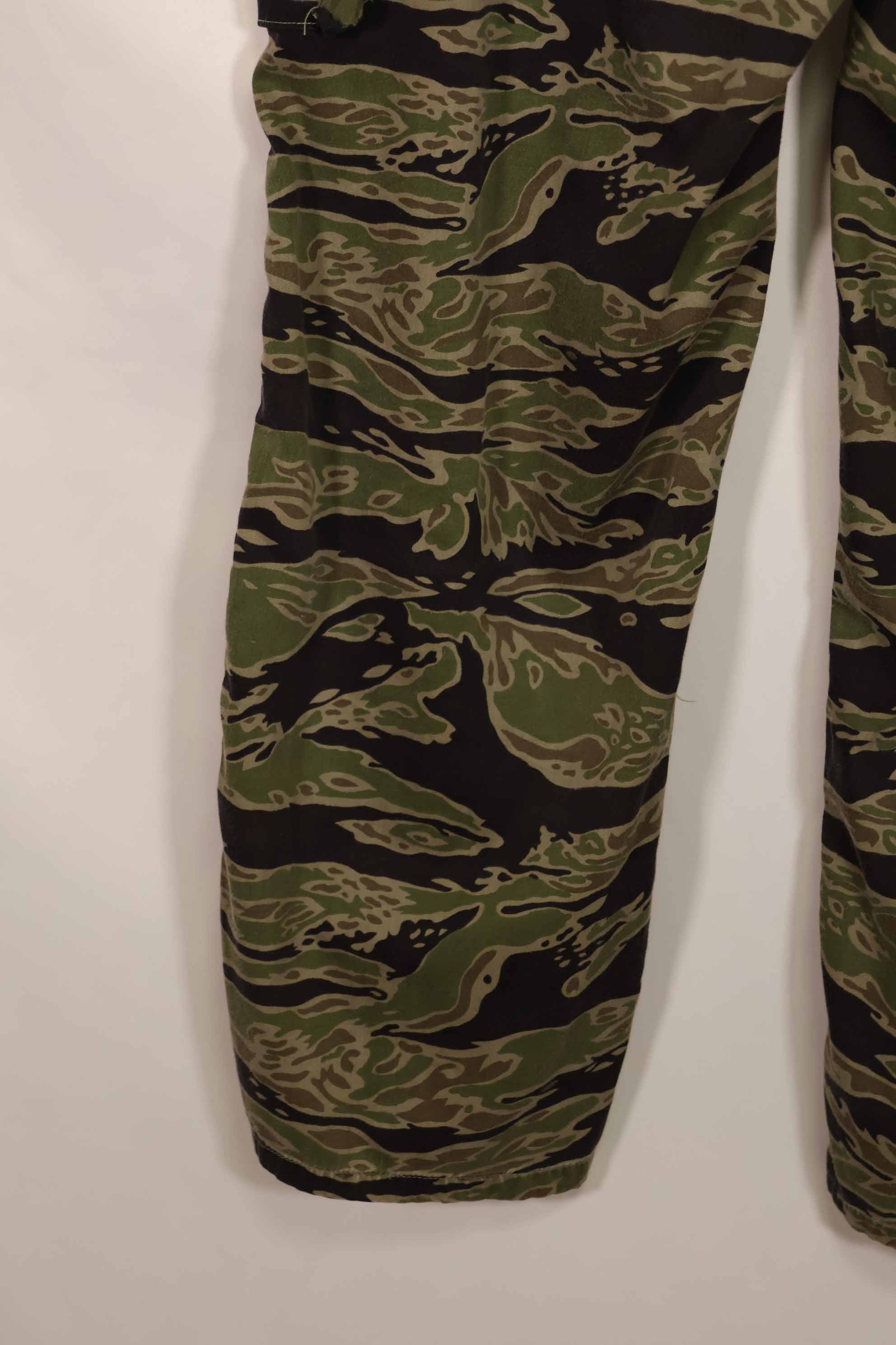 実物 レイトウォーパターン タイガーストライプ パンツ US-L 中古品