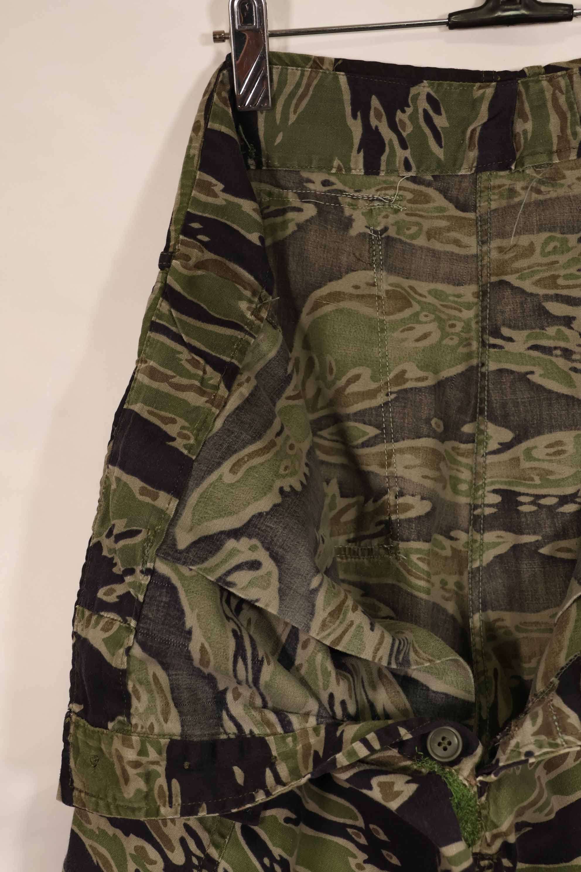 実物 レイトウォーパターン タイガーストライプ パンツ US-L 中古品