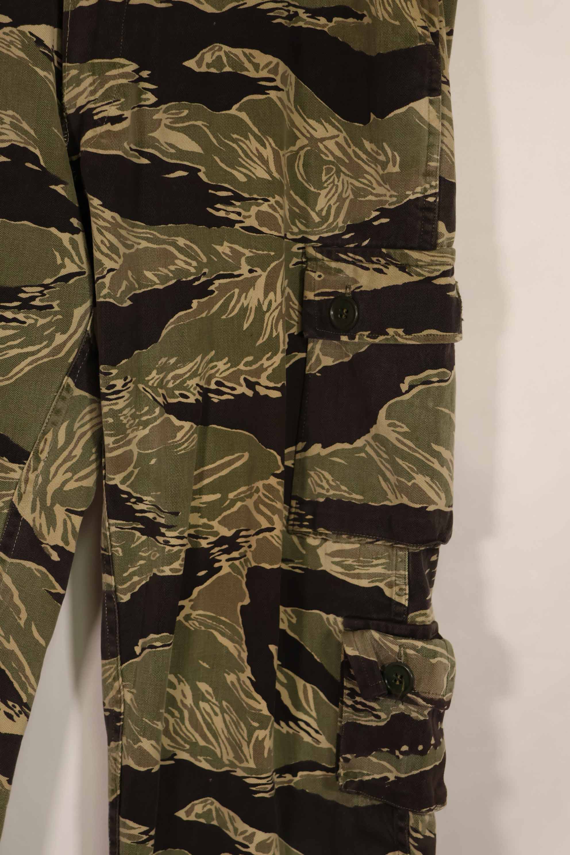 実物 沖縄タイガーパターン タイガーストライプパンツ USカット US-M 中古品