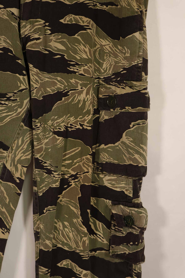 実物 沖縄タイガーパターン タイガーストライプパンツ USカット US-M 中古品