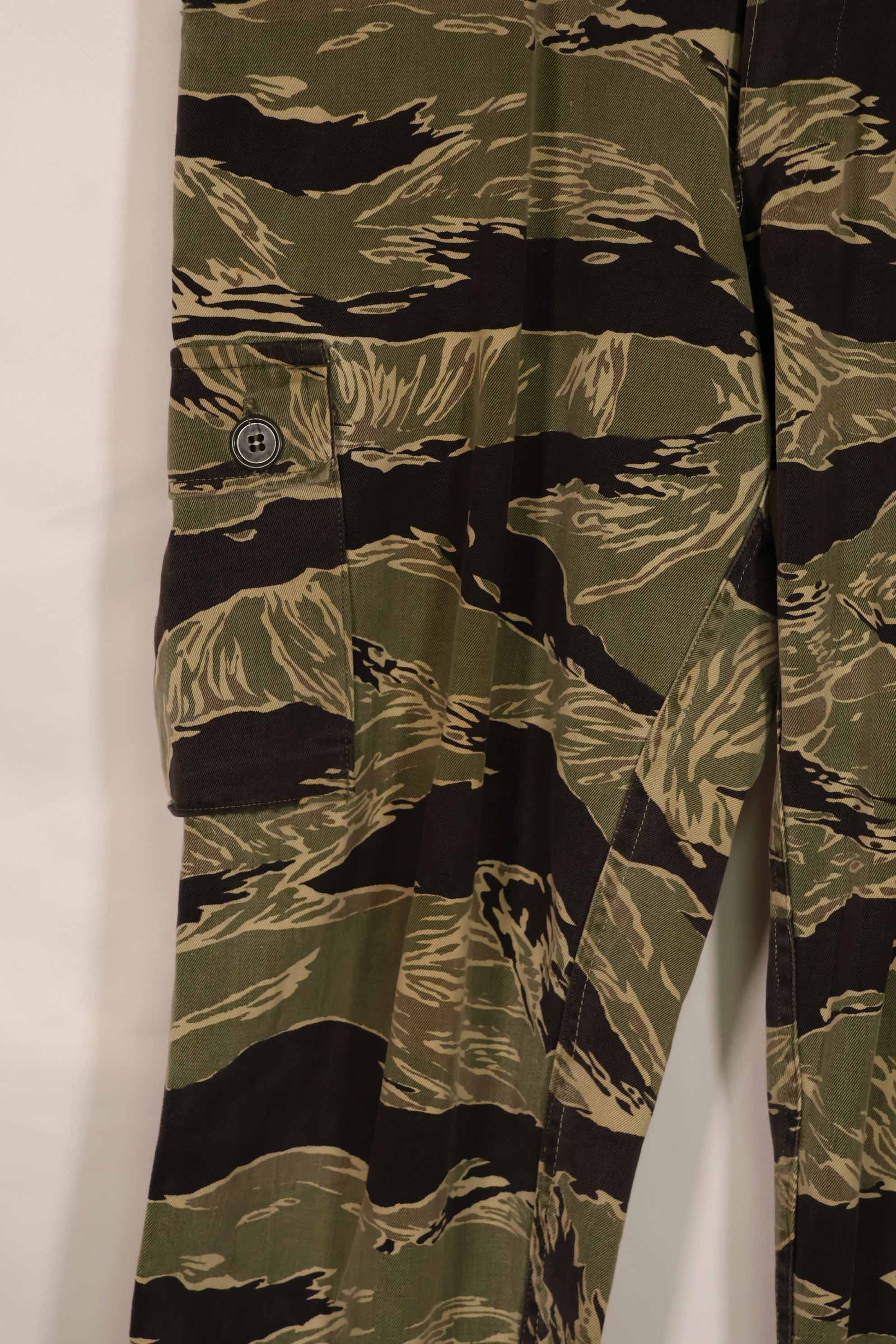 実物 沖縄タイガーパターン タイガーストライプパンツ USカット US-M 中古品