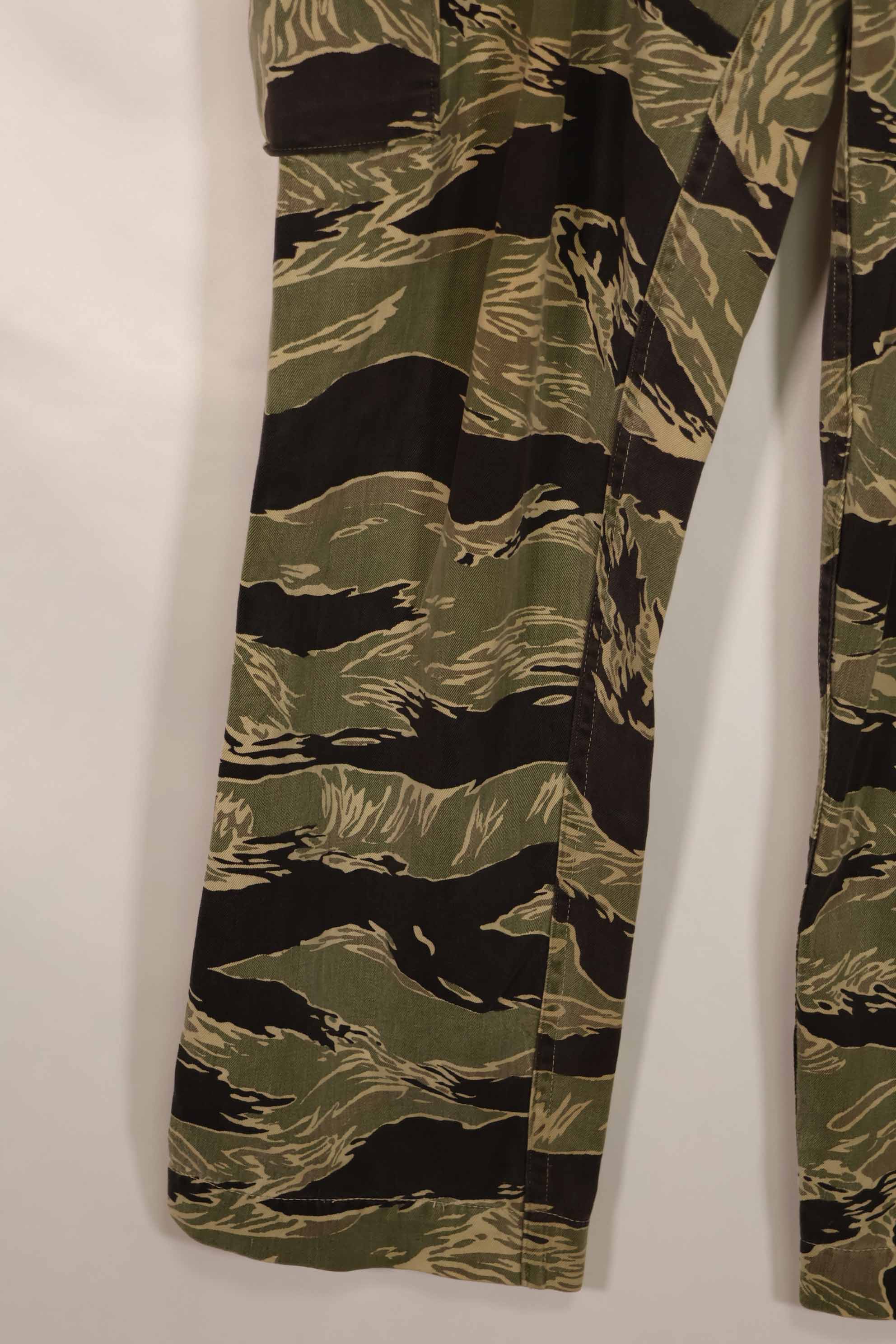 実物 沖縄タイガーパターン タイガーストライプパンツ USカット US-M 中古品