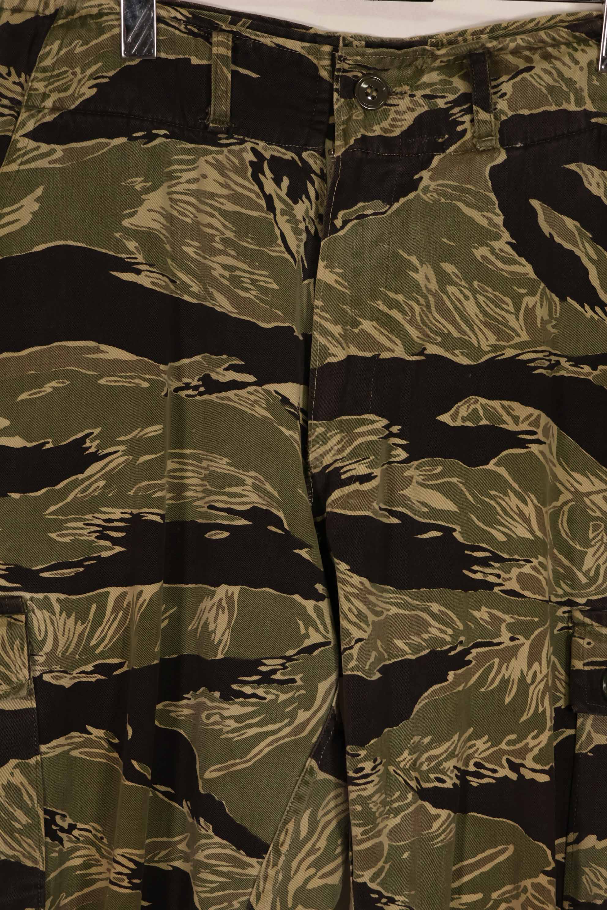 実物 沖縄タイガーパターン タイガーストライプパンツ USカット US-M 中古品