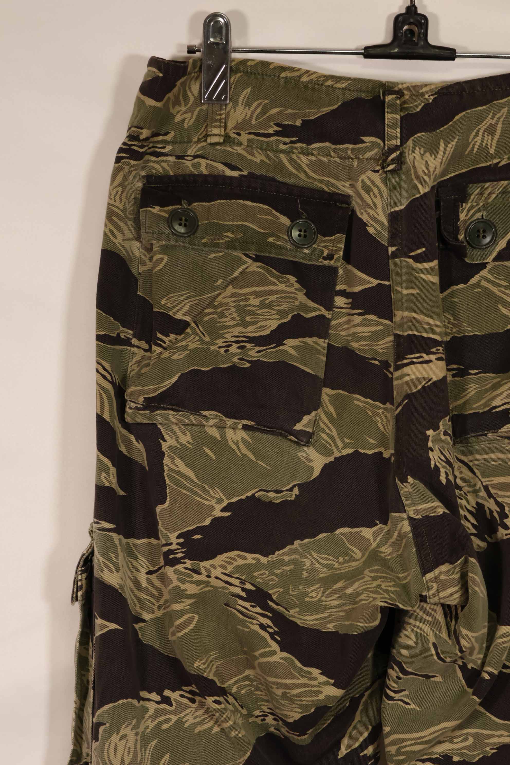 実物 沖縄タイガーパターン タイガーストライプパンツ USカット US-M 中古品