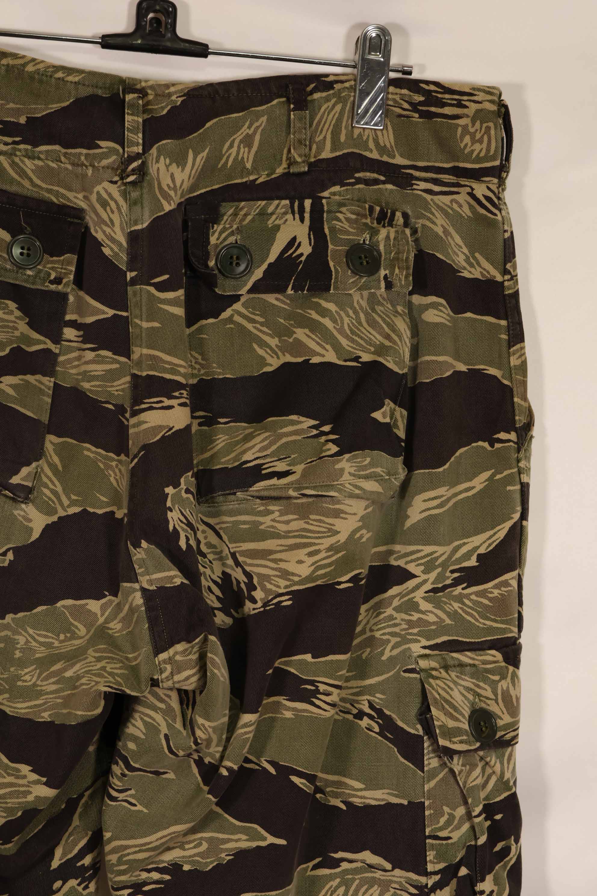 実物 沖縄タイガーパターン タイガーストライプパンツ USカット US-M 中古品