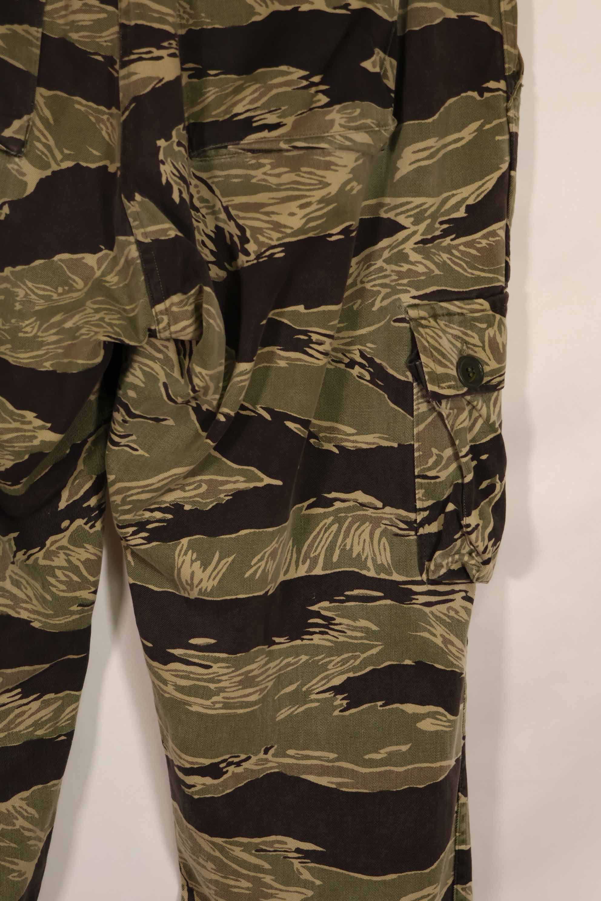 実物 沖縄タイガーパターン タイガーストライプパンツ USカット US-M 中古品