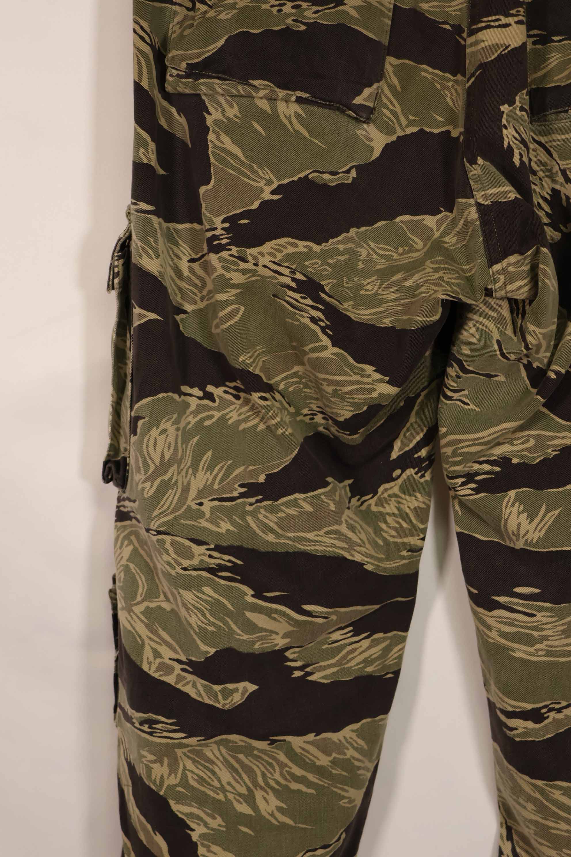 実物 沖縄タイガーパターン タイガーストライプパンツ USカット US-M 中古品