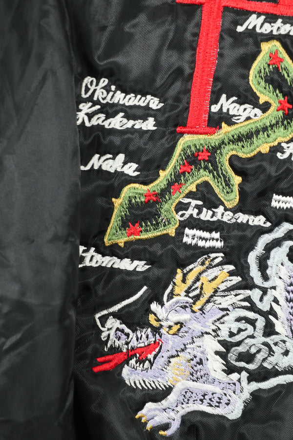 近年 沖縄製 スーバニアジャケット 直接刺繍 MA-1 B
