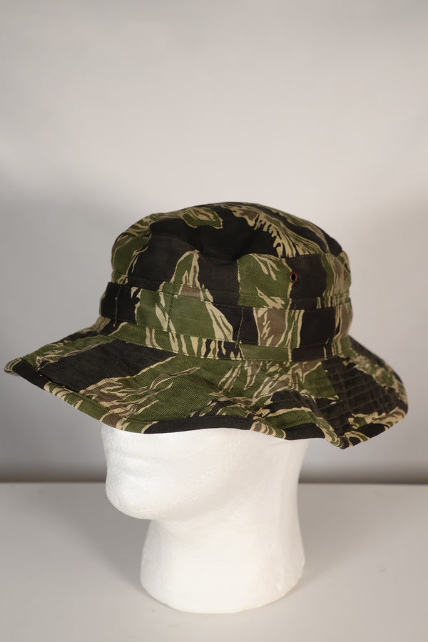 実物 沖縄タイガー タイガーストライプ CISOカット ブーニーハット 大きめ 中古品