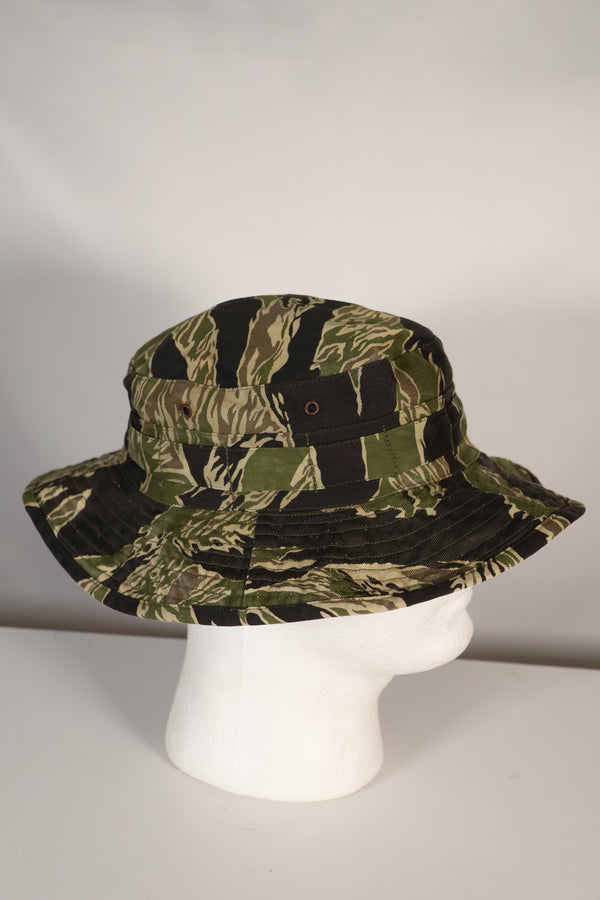 実物 沖縄タイガー タイガーストライプ CISOカット ブーニーハット 大きめ 中古品