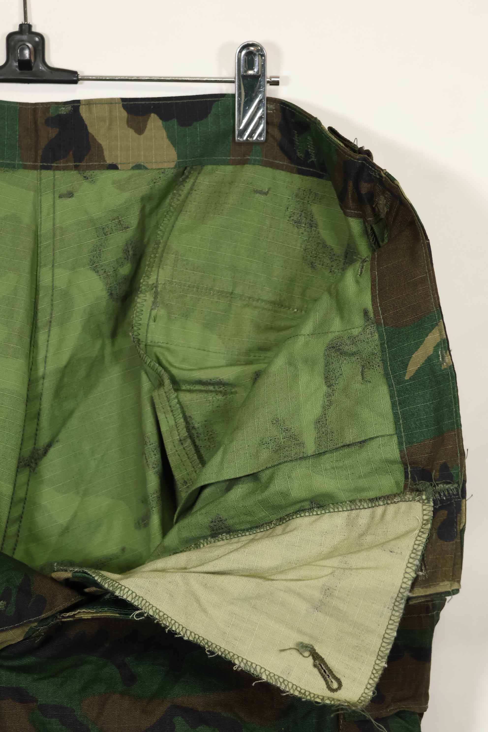 1981年契約 デッドストック アメリカ軍 ERDL LCリーフ ジャングルファティーグパンツ L-S