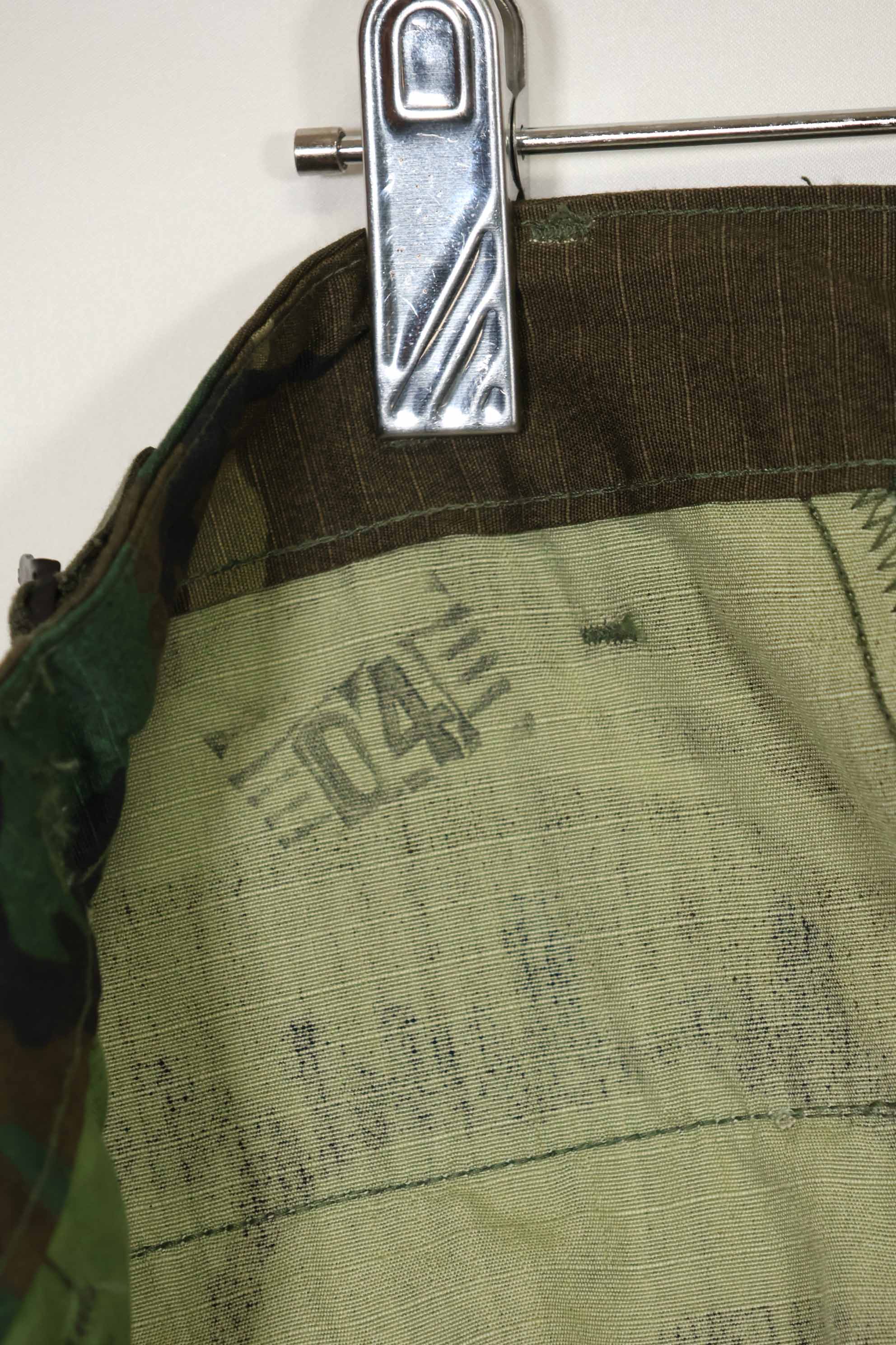 1981年契約 デッドストック アメリカ軍 ERDL LCリーフ ジャングルファティーグパンツ L-S